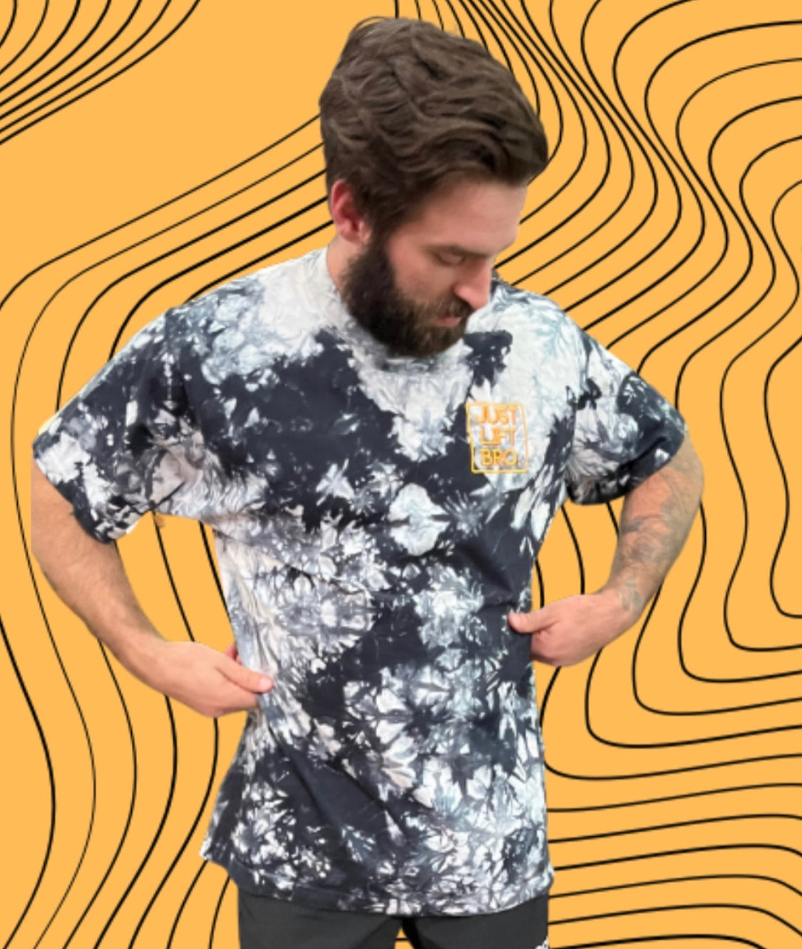 Just Lift Bro. Oversized Tie-Dye Tee