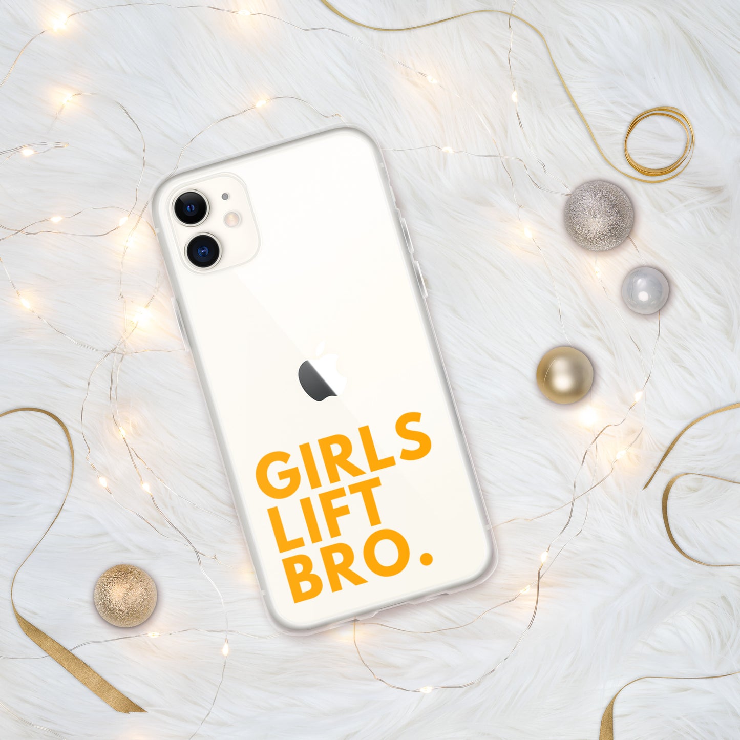 Girls Lift Bro. Clear iPhone Case