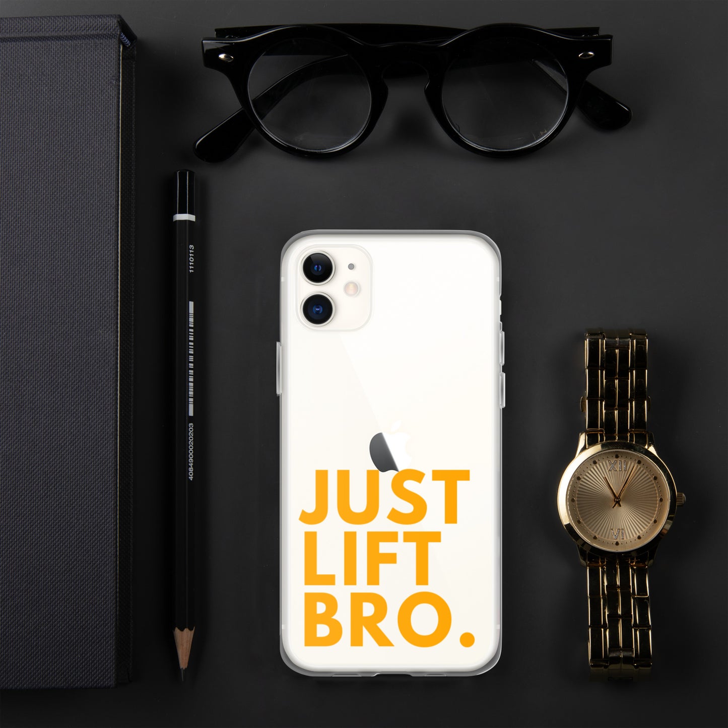 Just Lift Bro. Clear iPhone Case