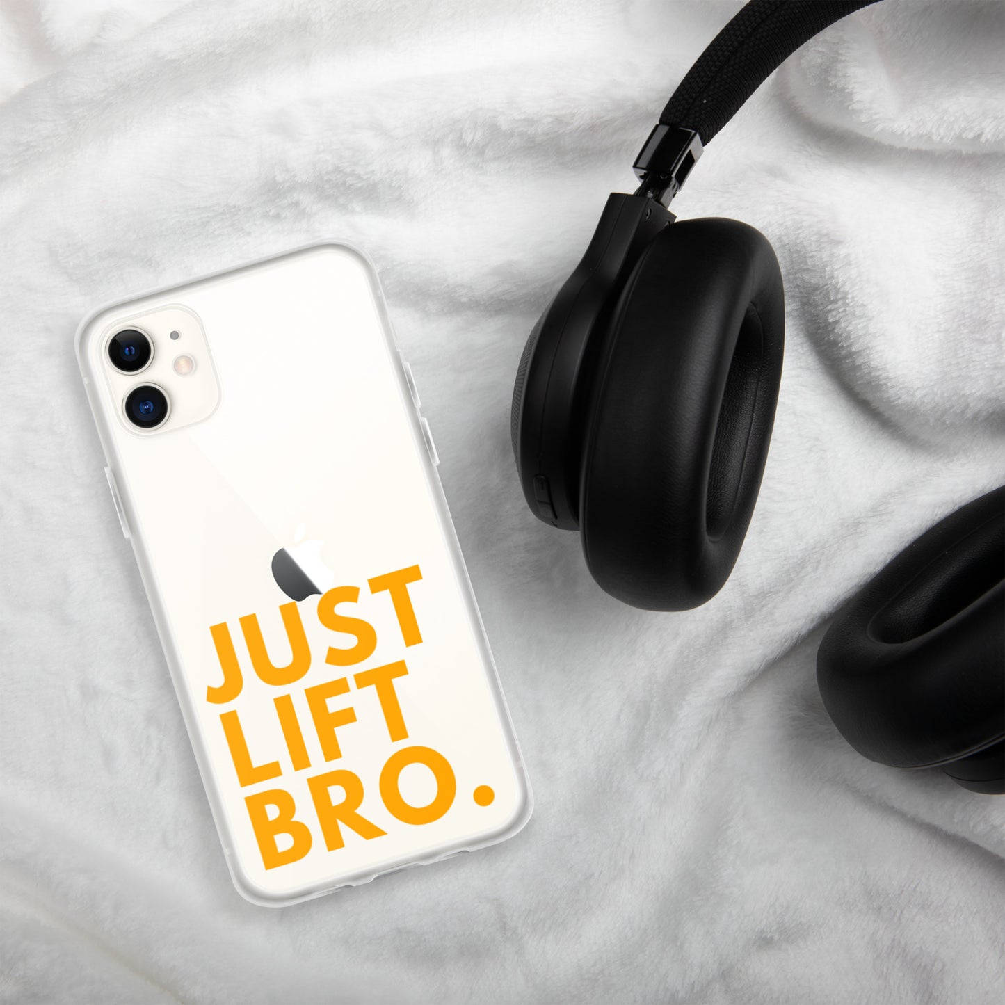 Just Lift Bro. Clear iPhone Case