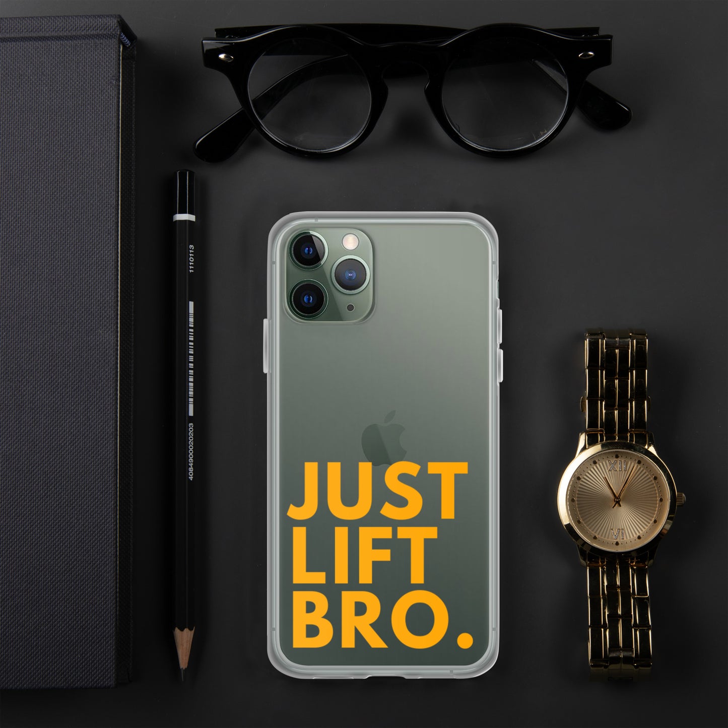 Just Lift Bro. Clear iPhone Case