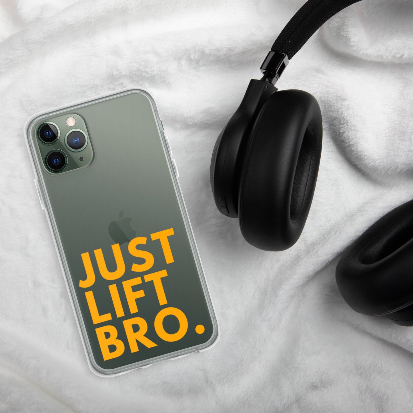 Just Lift Bro. Clear iPhone Case