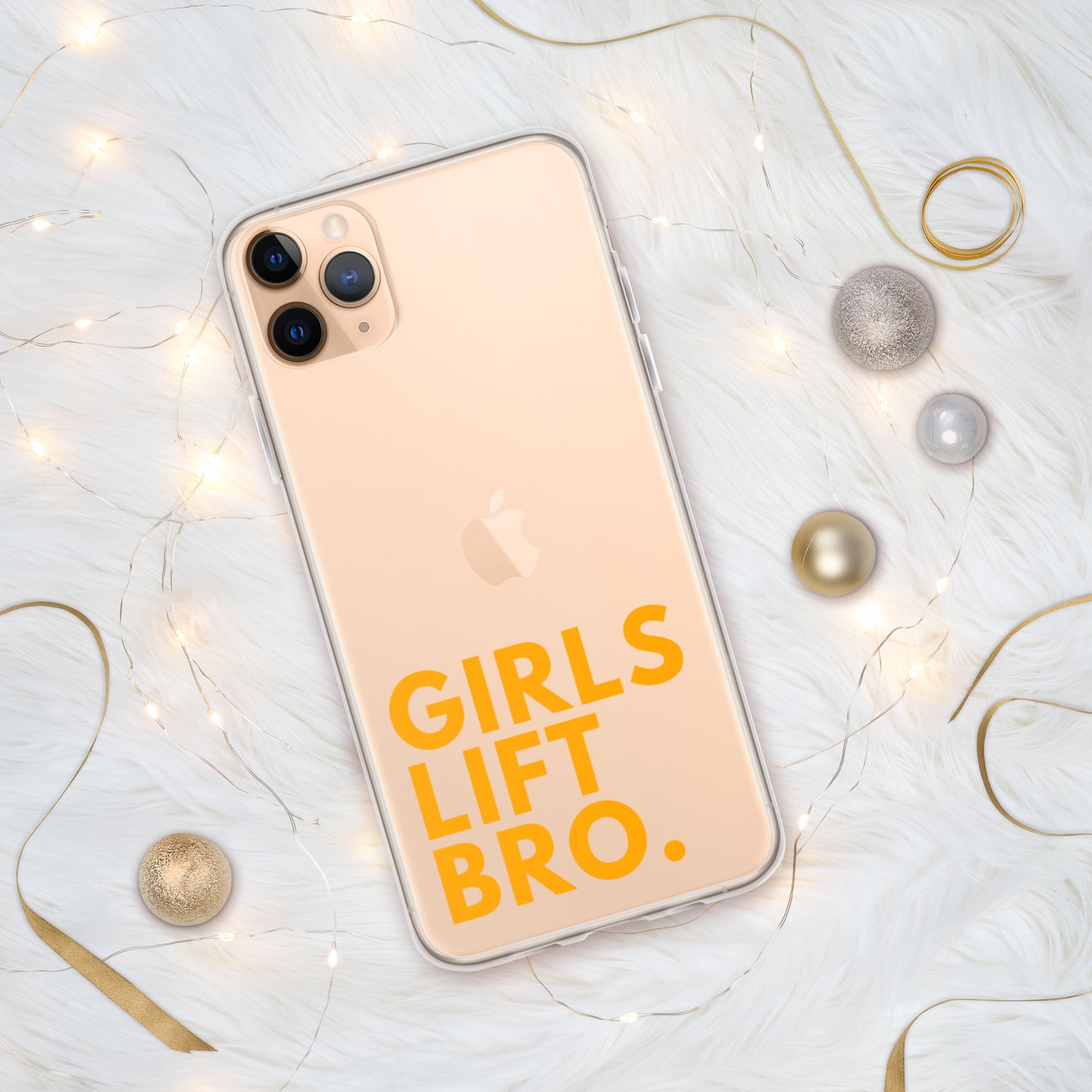 Girls Lift Bro. Clear iPhone Case