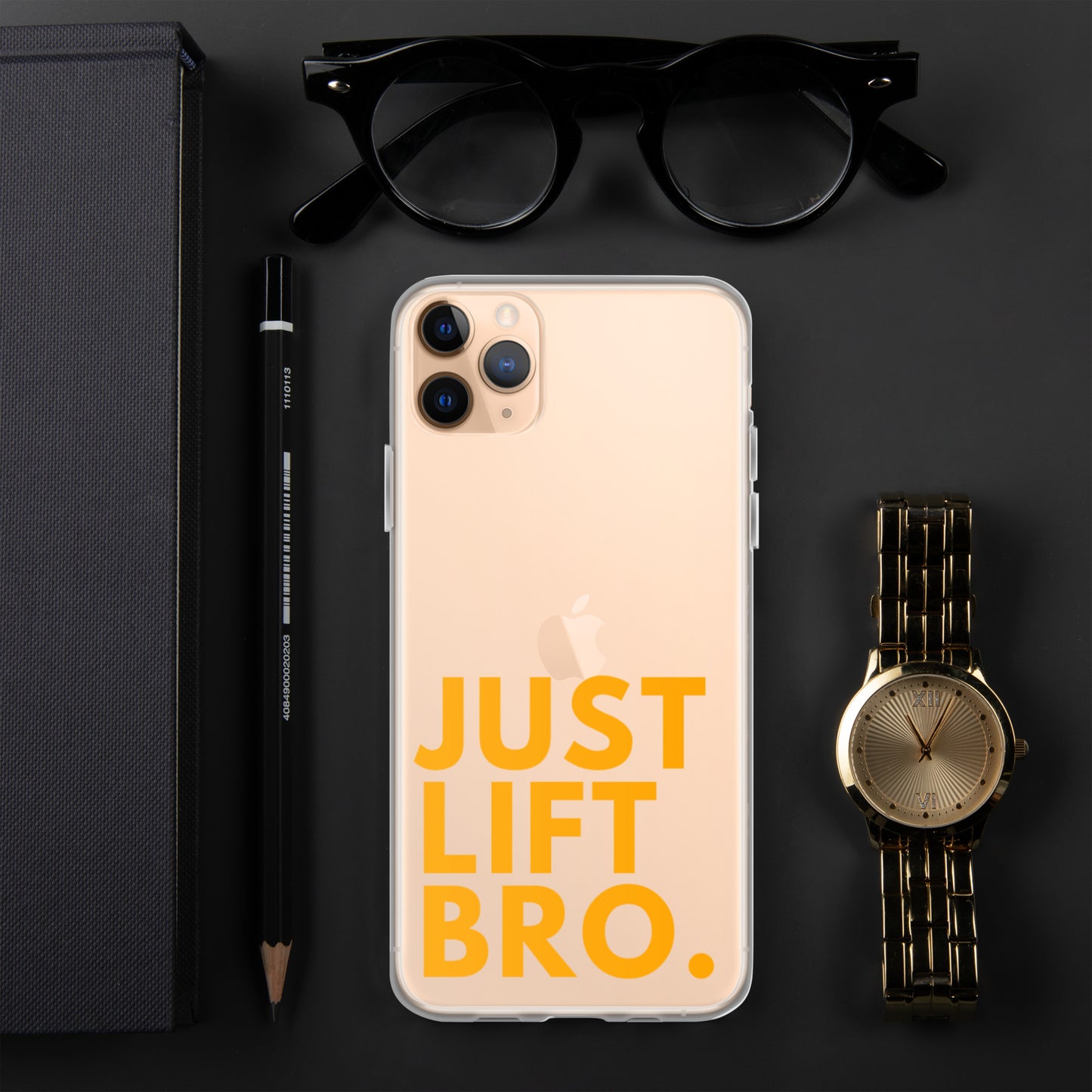 Just Lift Bro. Clear iPhone Case
