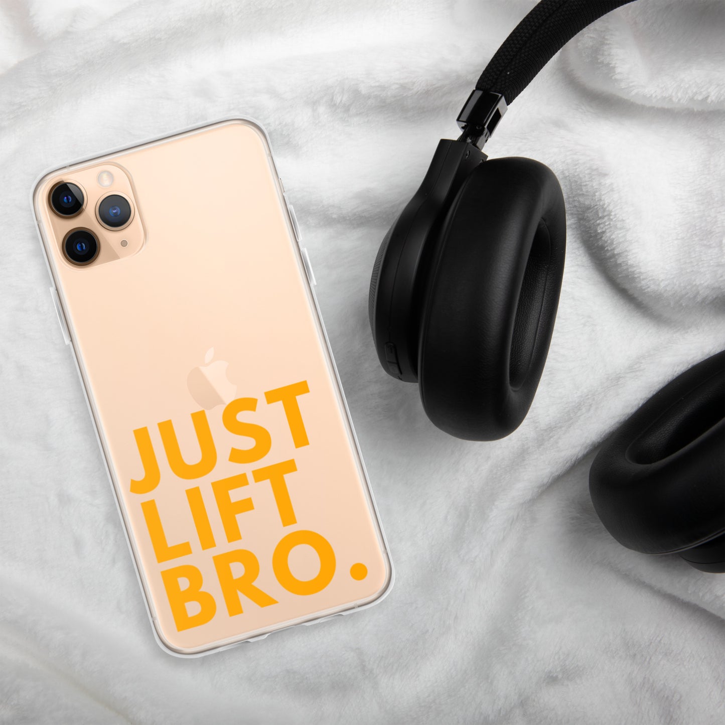 Just Lift Bro. Clear iPhone Case