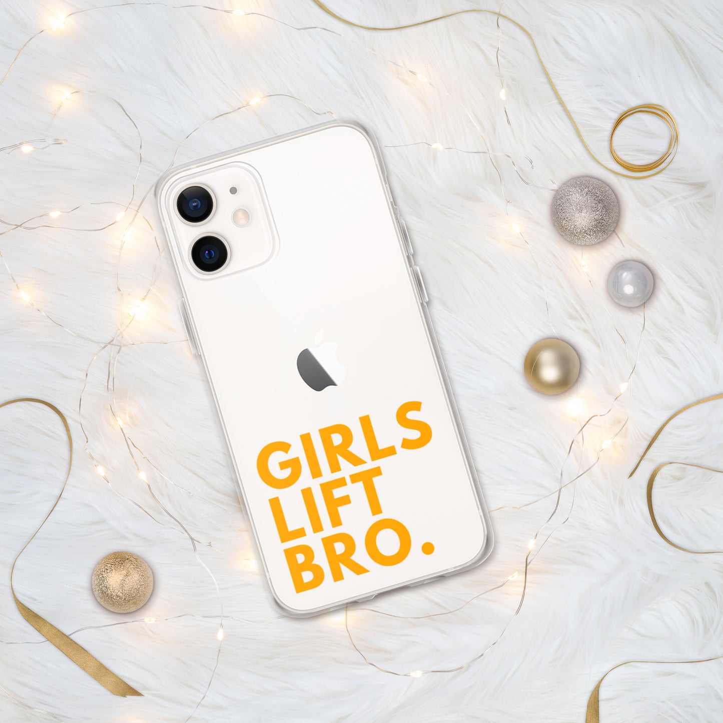 Girls Lift Bro. Clear iPhone Case