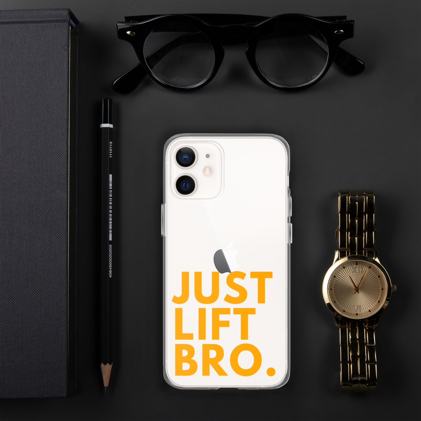 Just Lift Bro. Clear iPhone Case