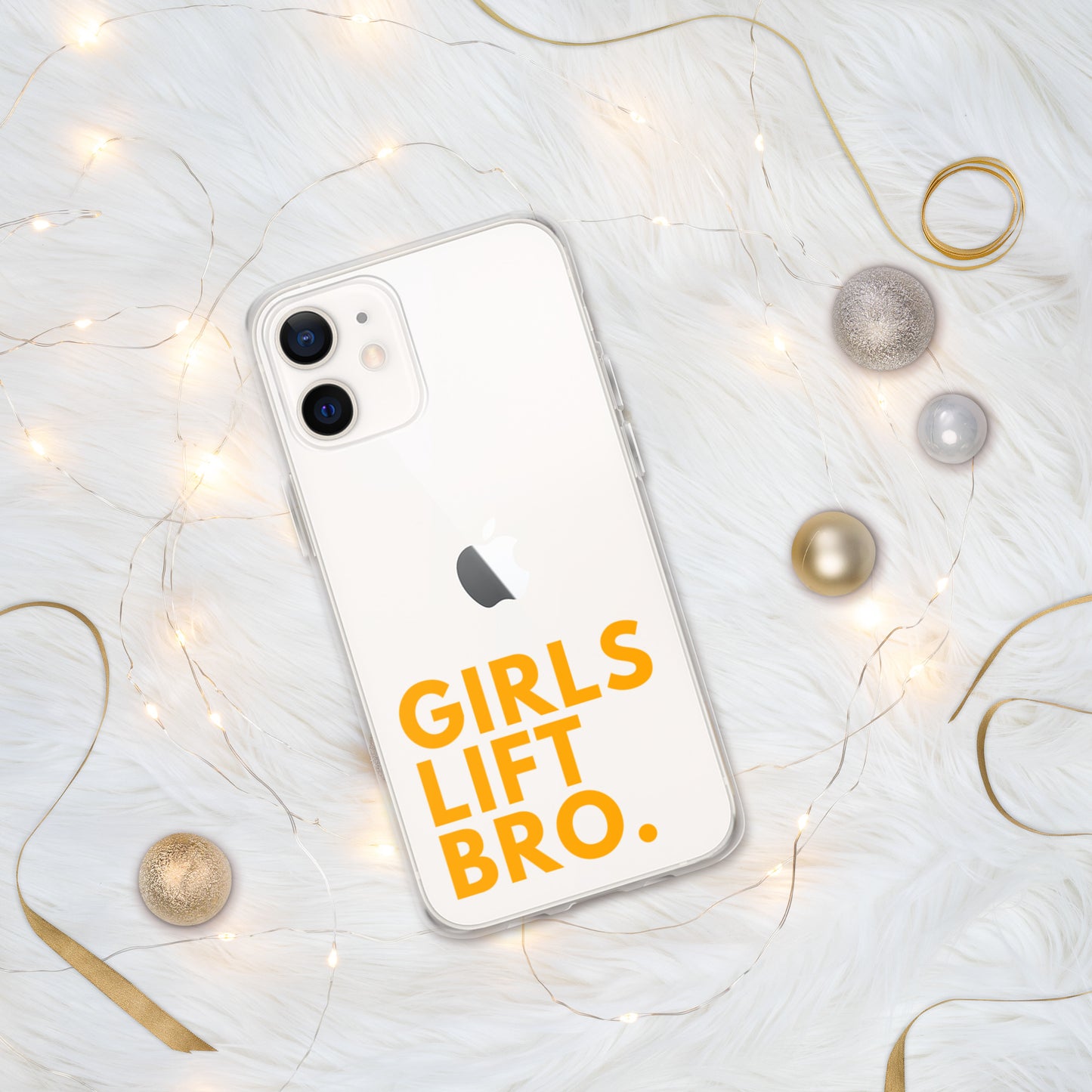 Girls Lift Bro. Clear iPhone Case
