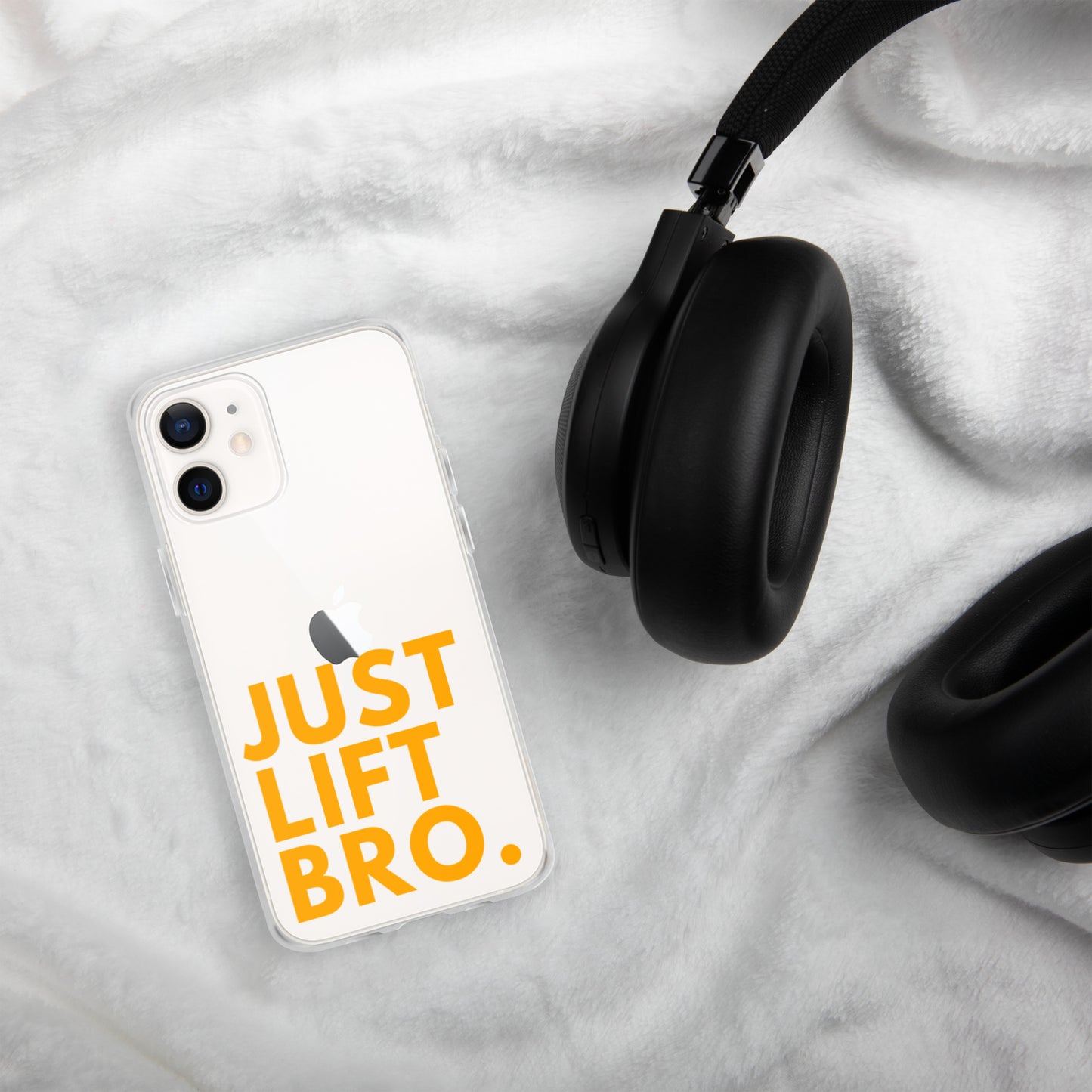 Just Lift Bro. Clear iPhone Case