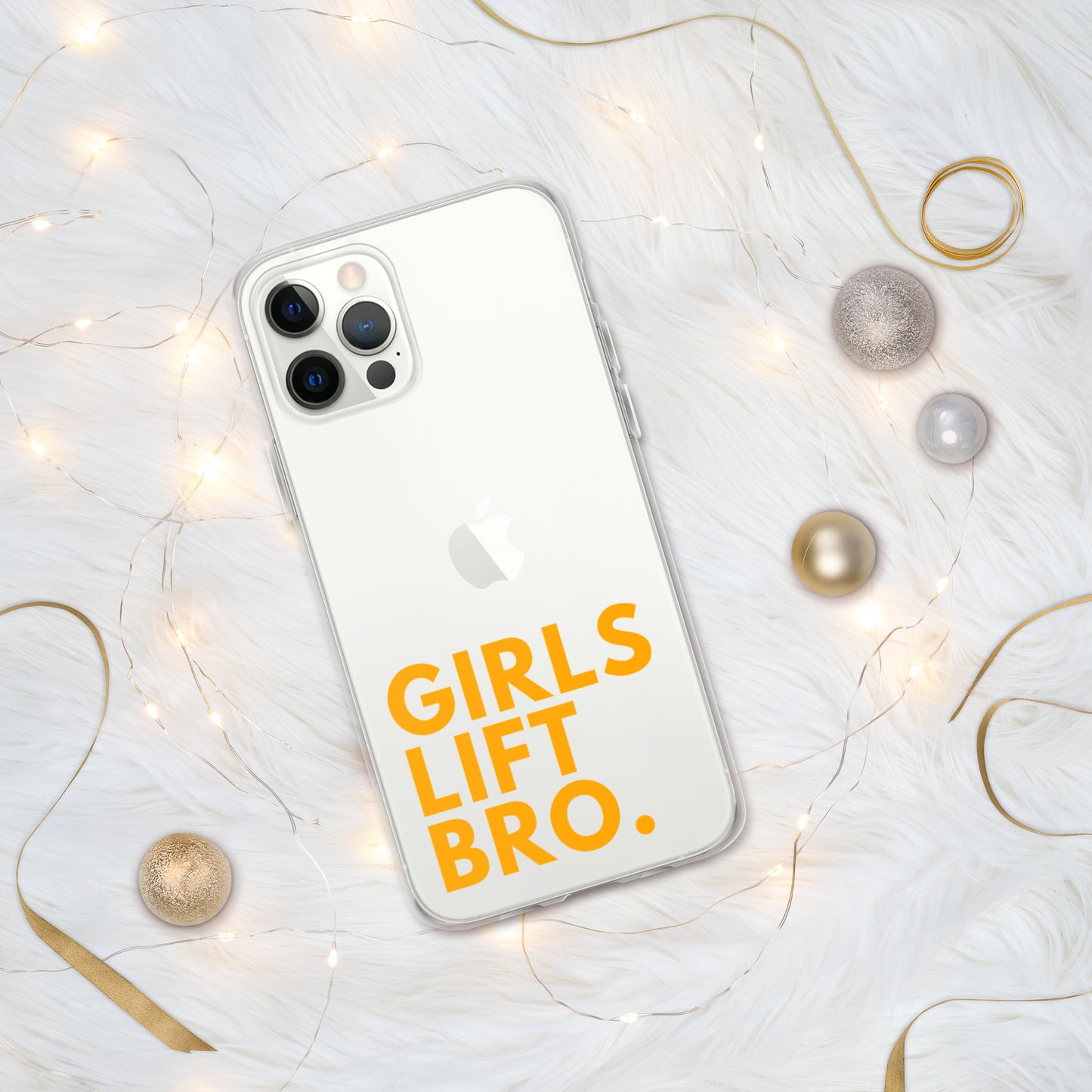 Girls Lift Bro. Clear iPhone Case
