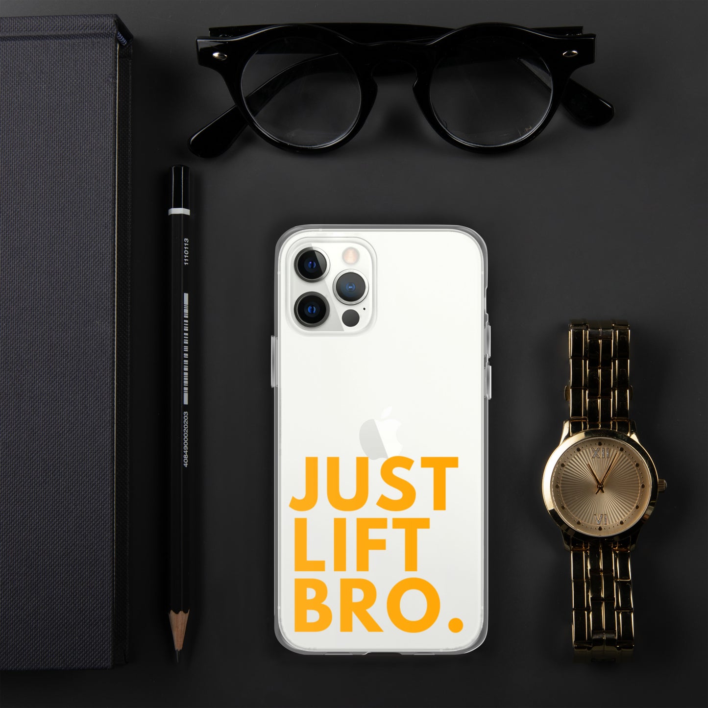 Just Lift Bro. Clear iPhone Case