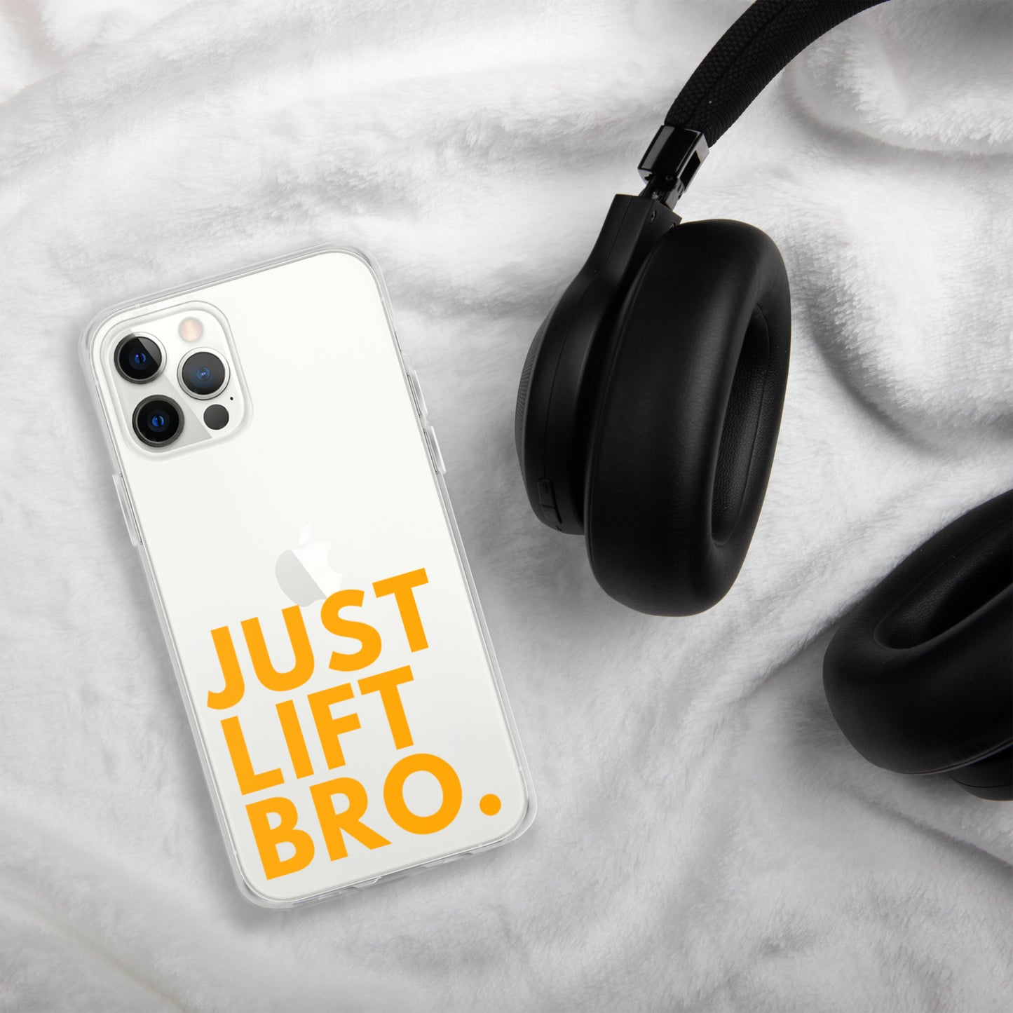 Just Lift Bro. Clear iPhone Case