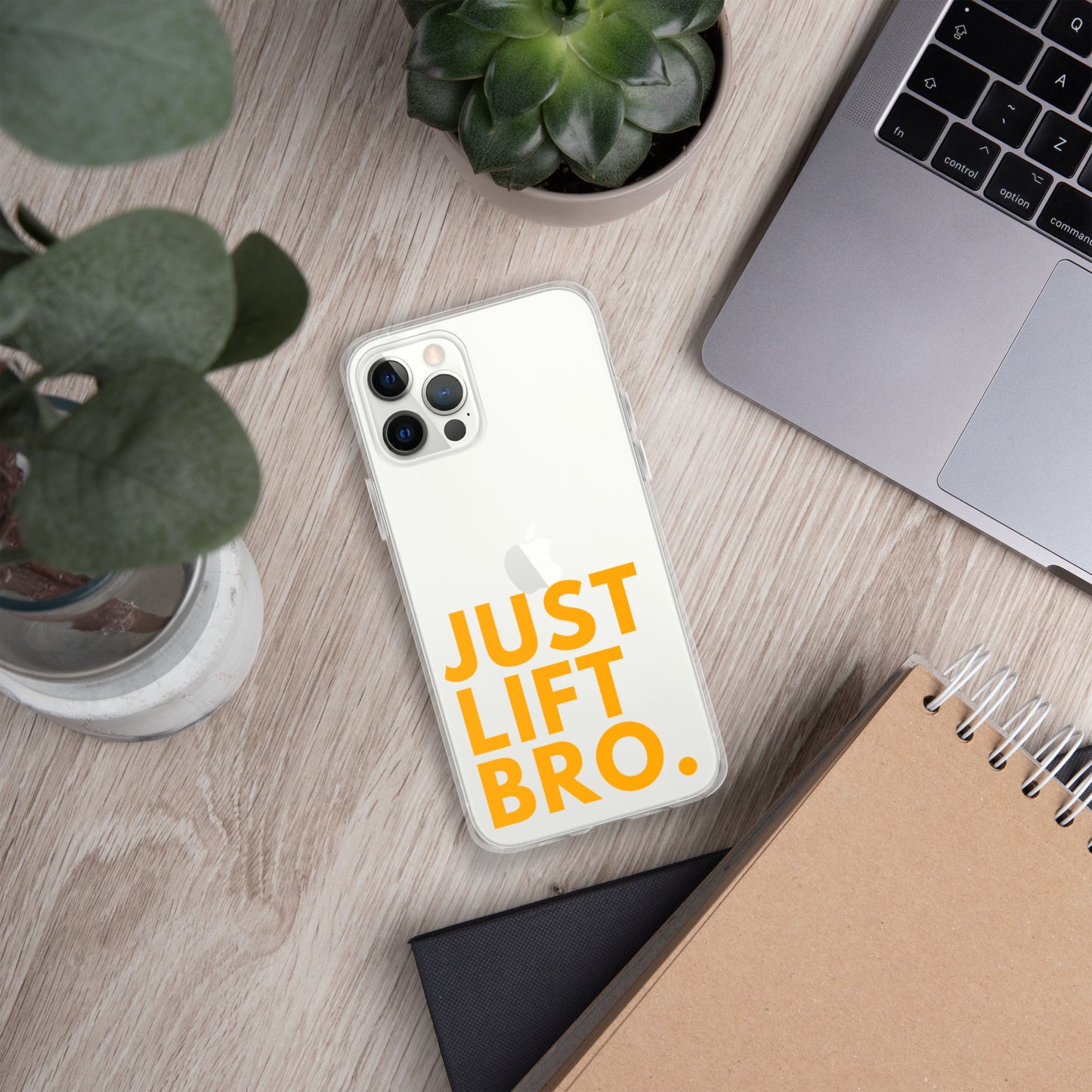 Just Lift Bro. Clear iPhone Case