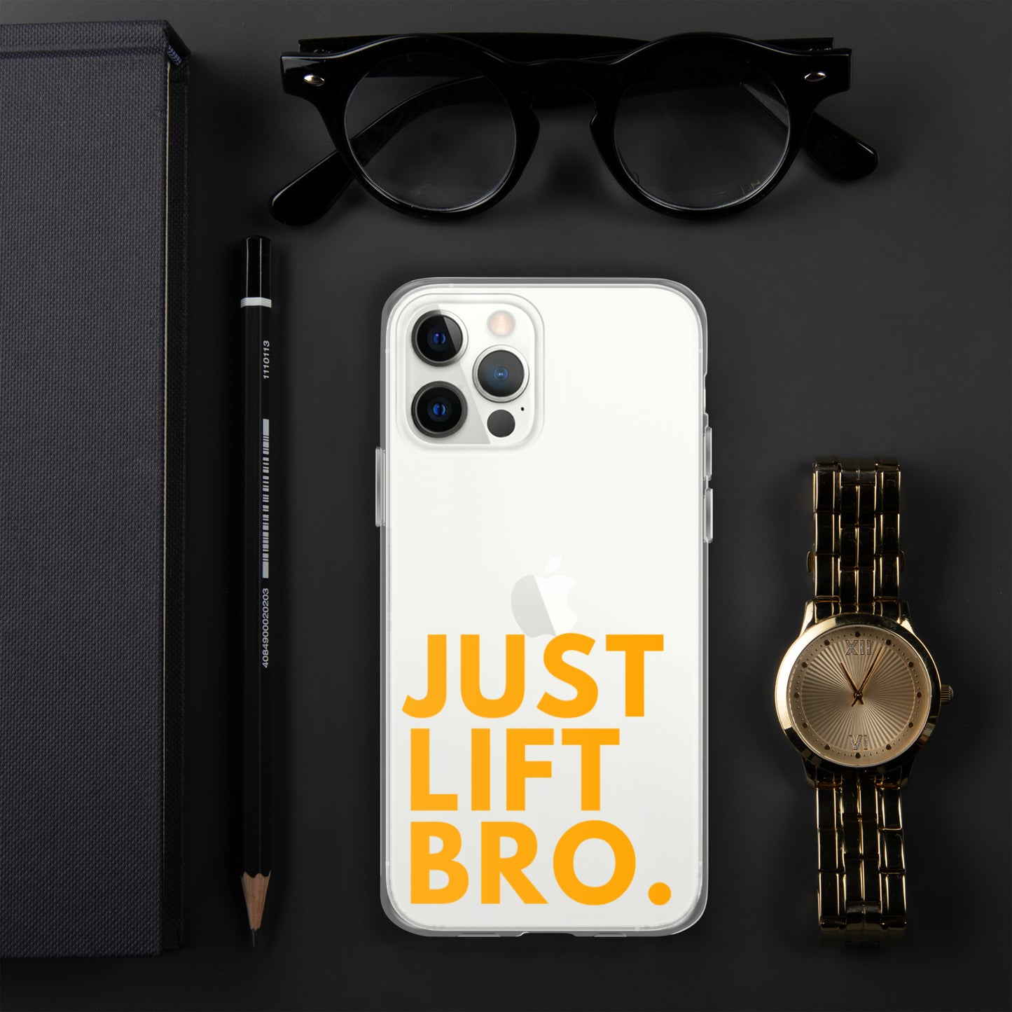Just Lift Bro. Clear iPhone Case
