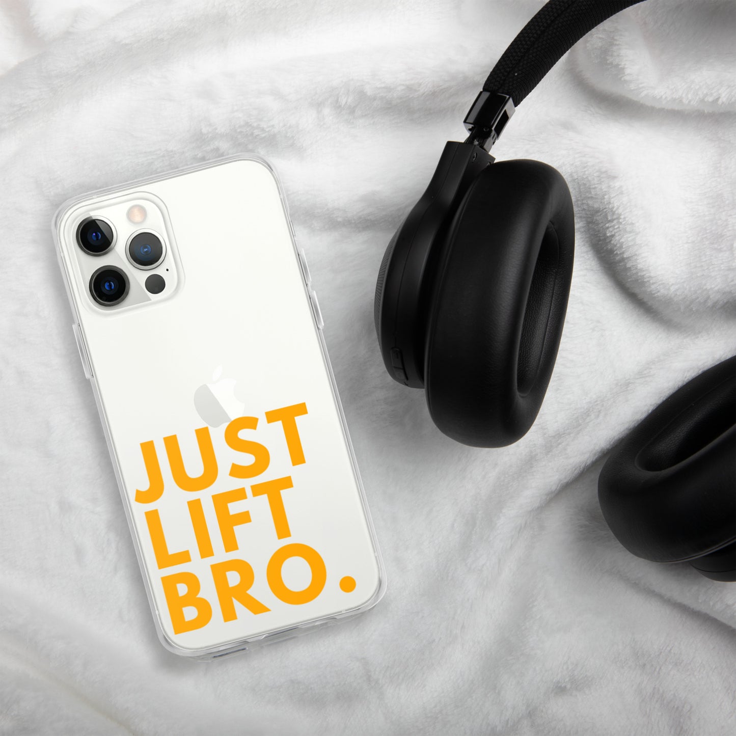 Just Lift Bro. Clear iPhone Case