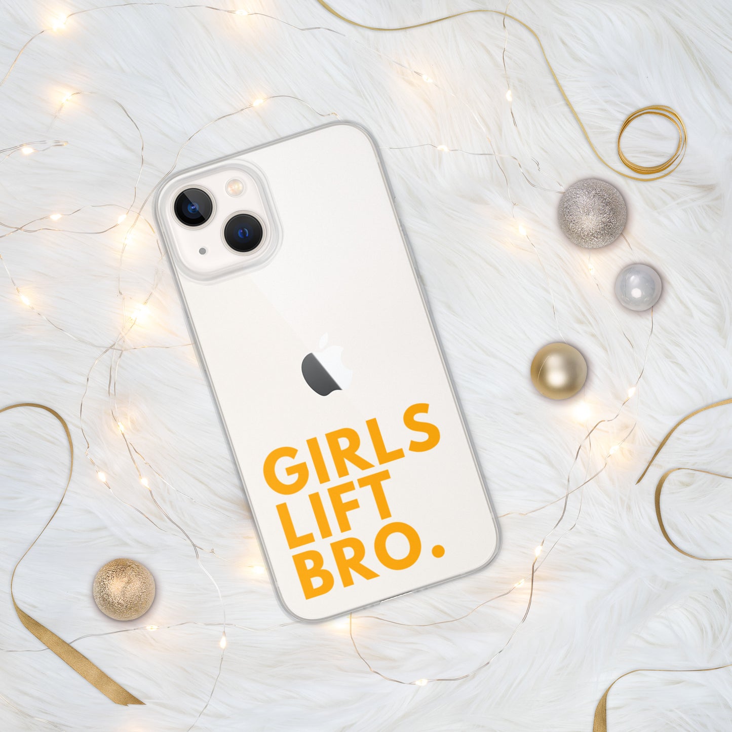 Girls Lift Bro. Clear iPhone Case