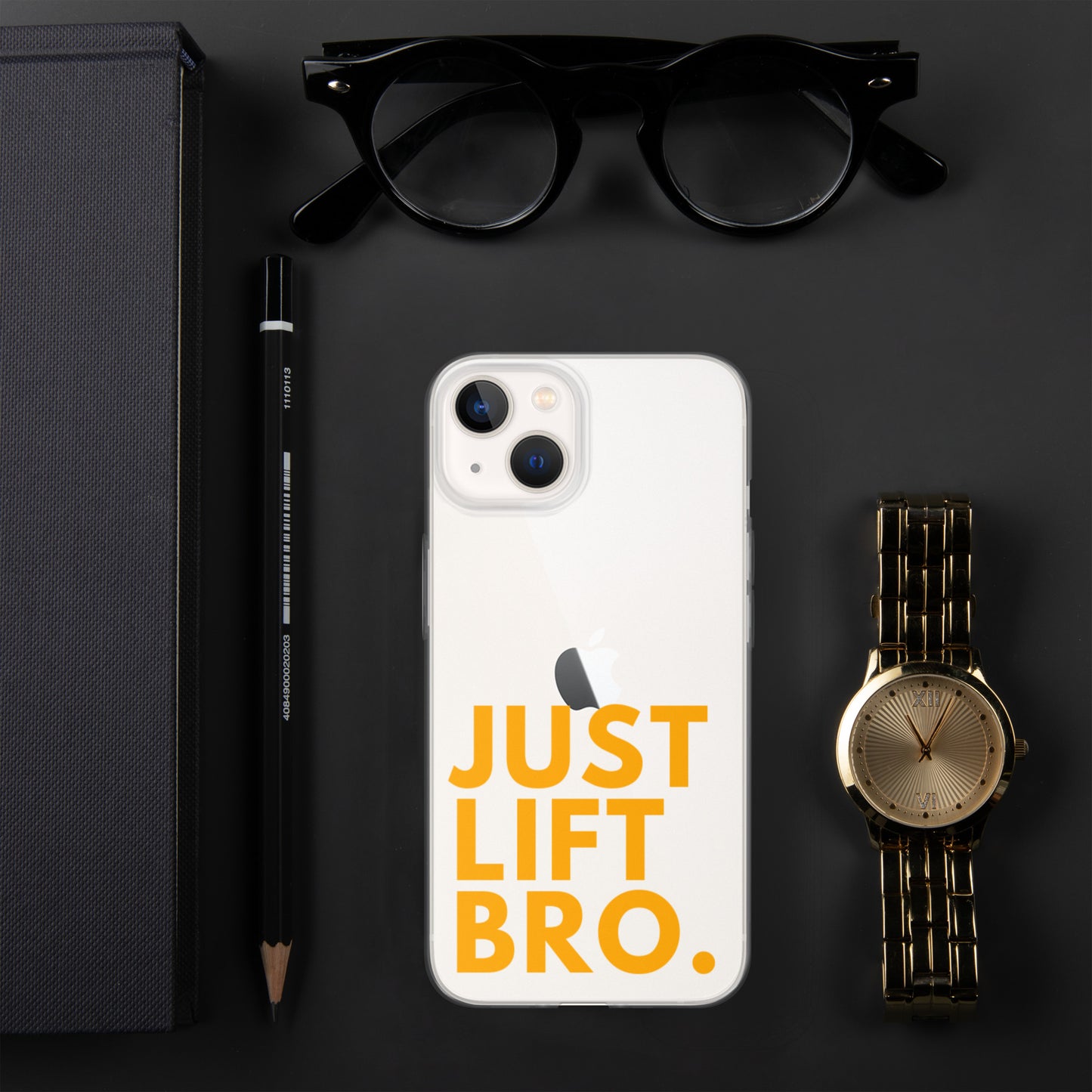 Just Lift Bro. Clear iPhone Case