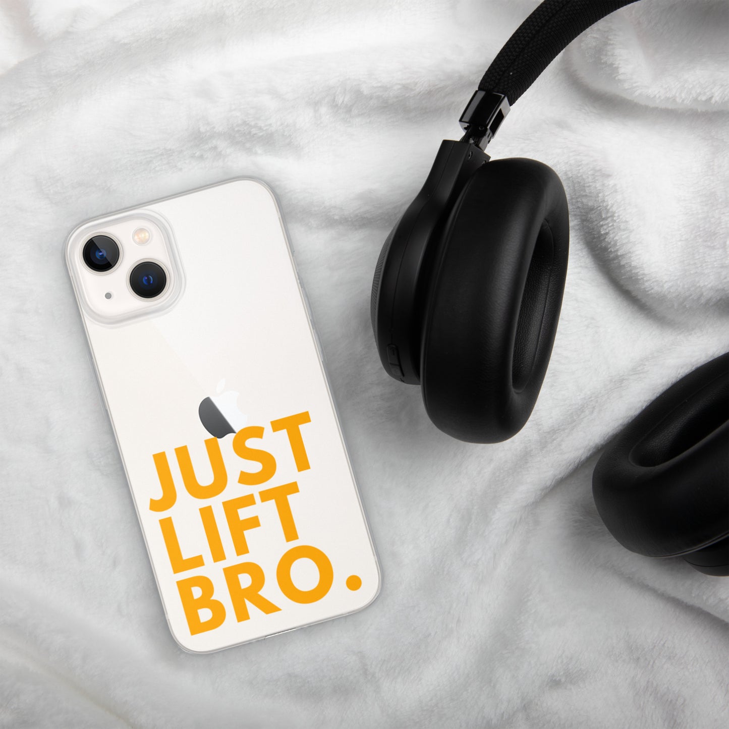 Just Lift Bro. Clear iPhone Case