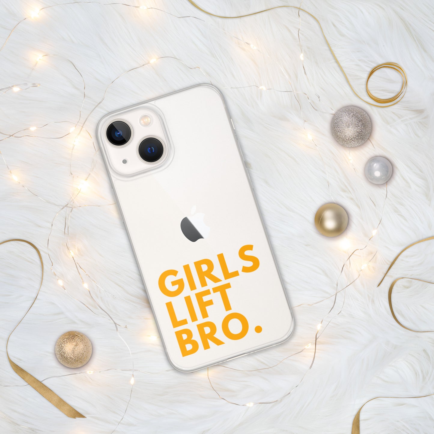Girls Lift Bro. Clear iPhone Case