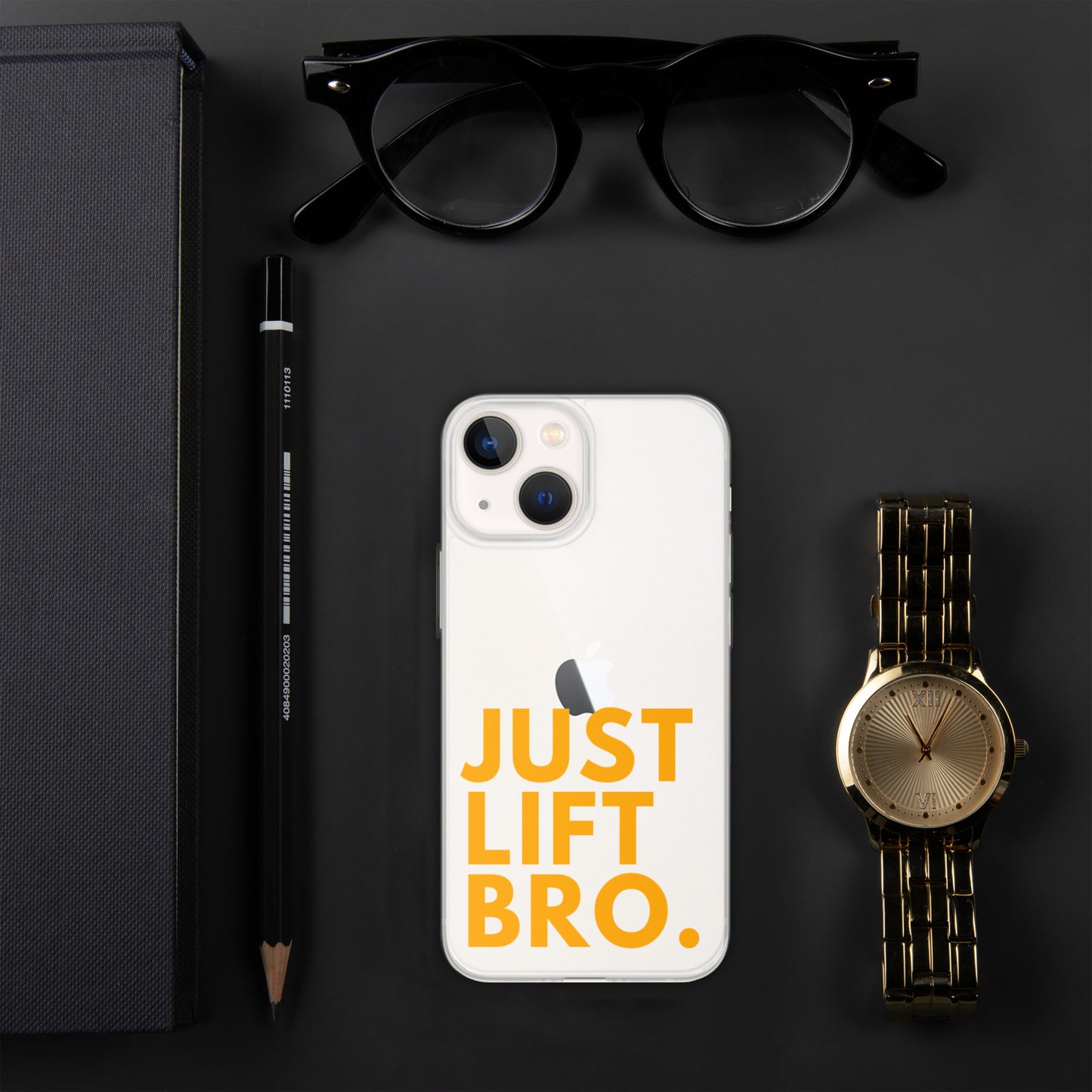 Just Lift Bro. Clear iPhone Case