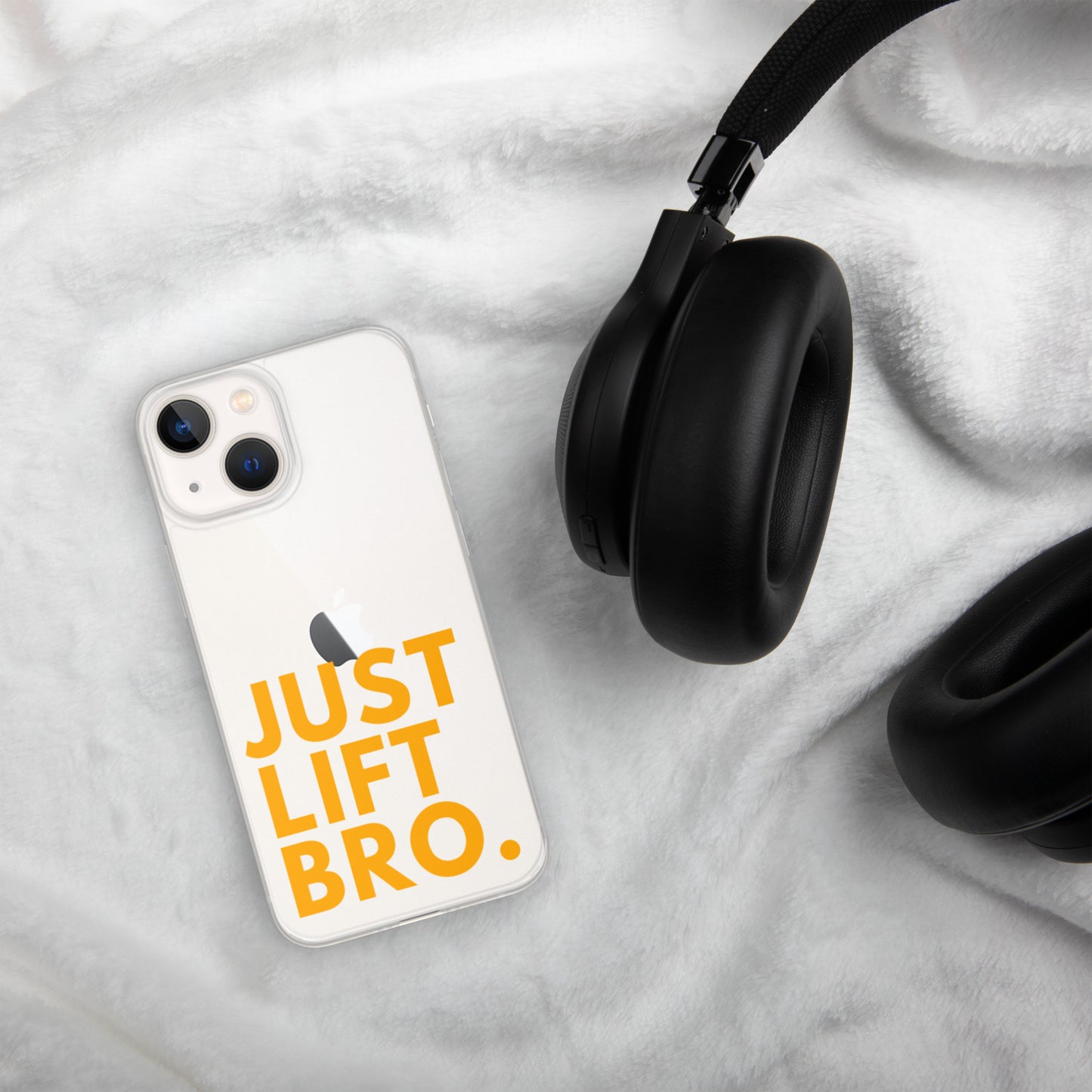 Just Lift Bro. Clear iPhone Case