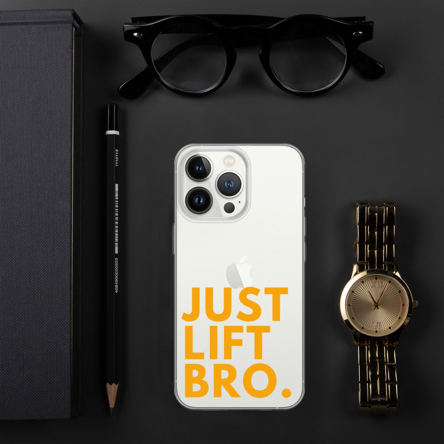 Just Lift Bro. Clear iPhone Case