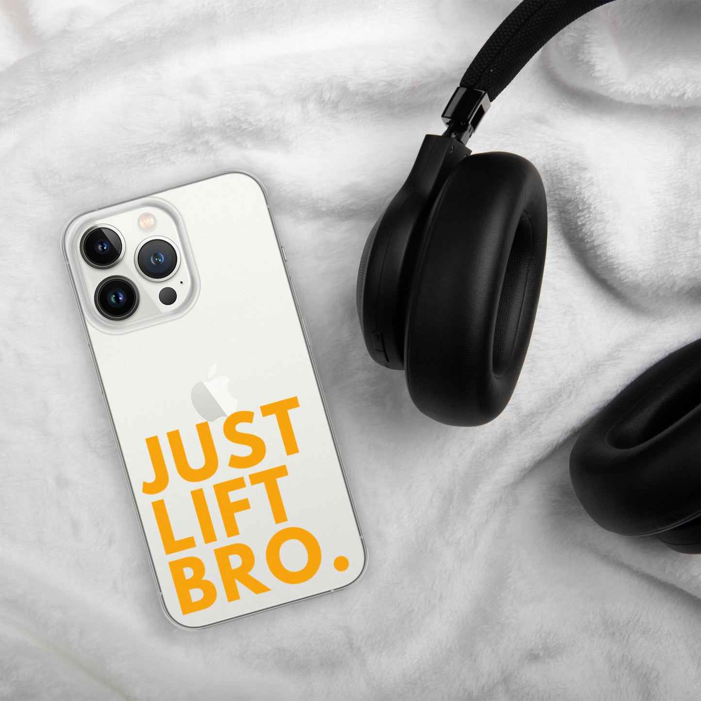 Just Lift Bro. Clear iPhone Case