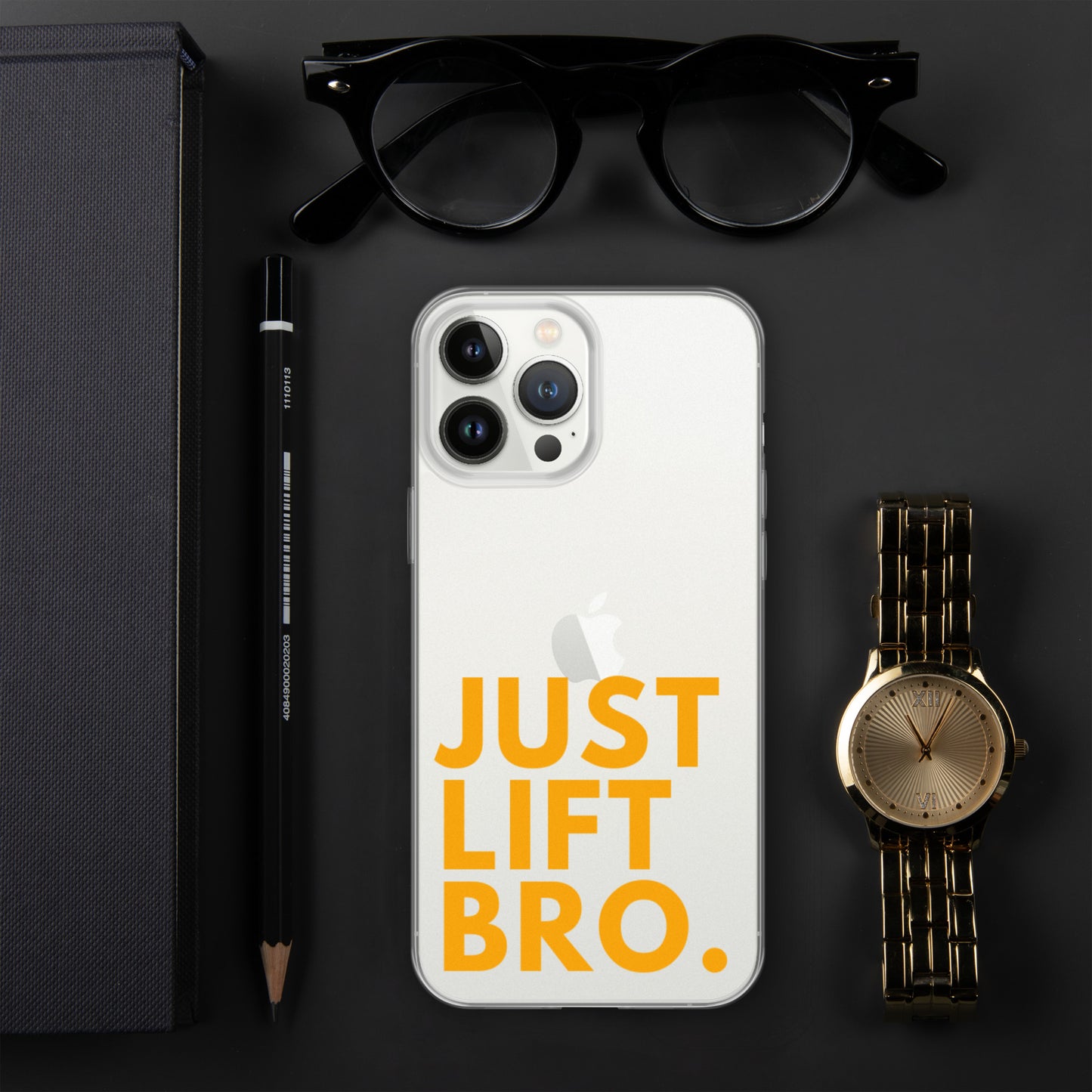 Just Lift Bro. Clear iPhone Case