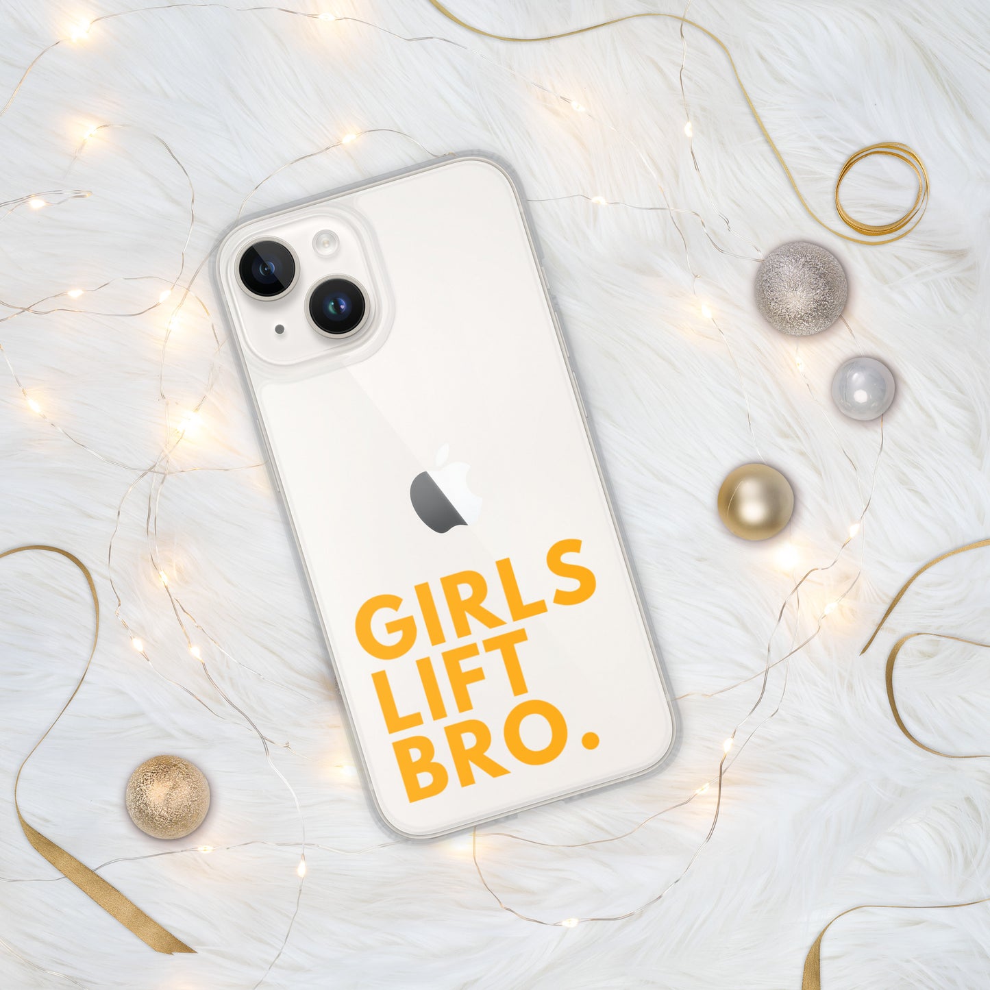 Girls Lift Bro. Clear iPhone Case