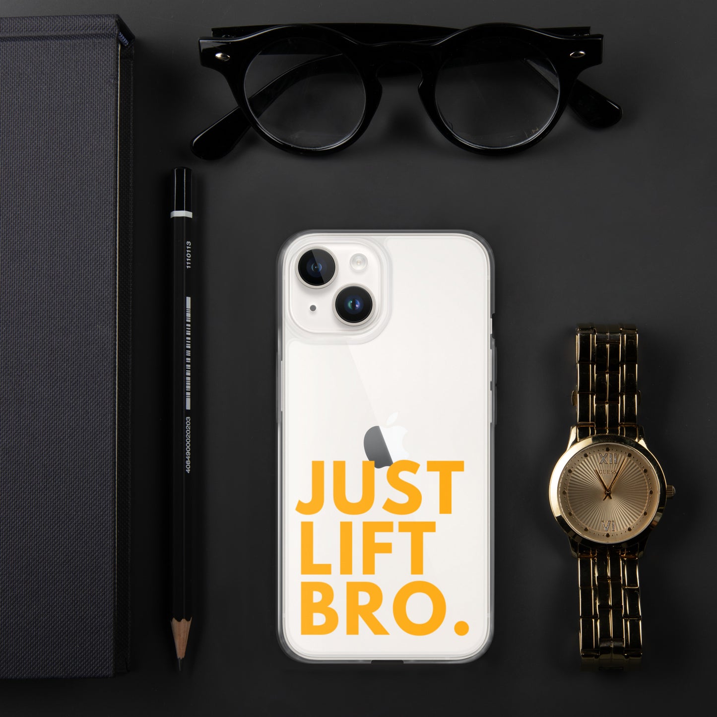Just Lift Bro. Clear iPhone Case