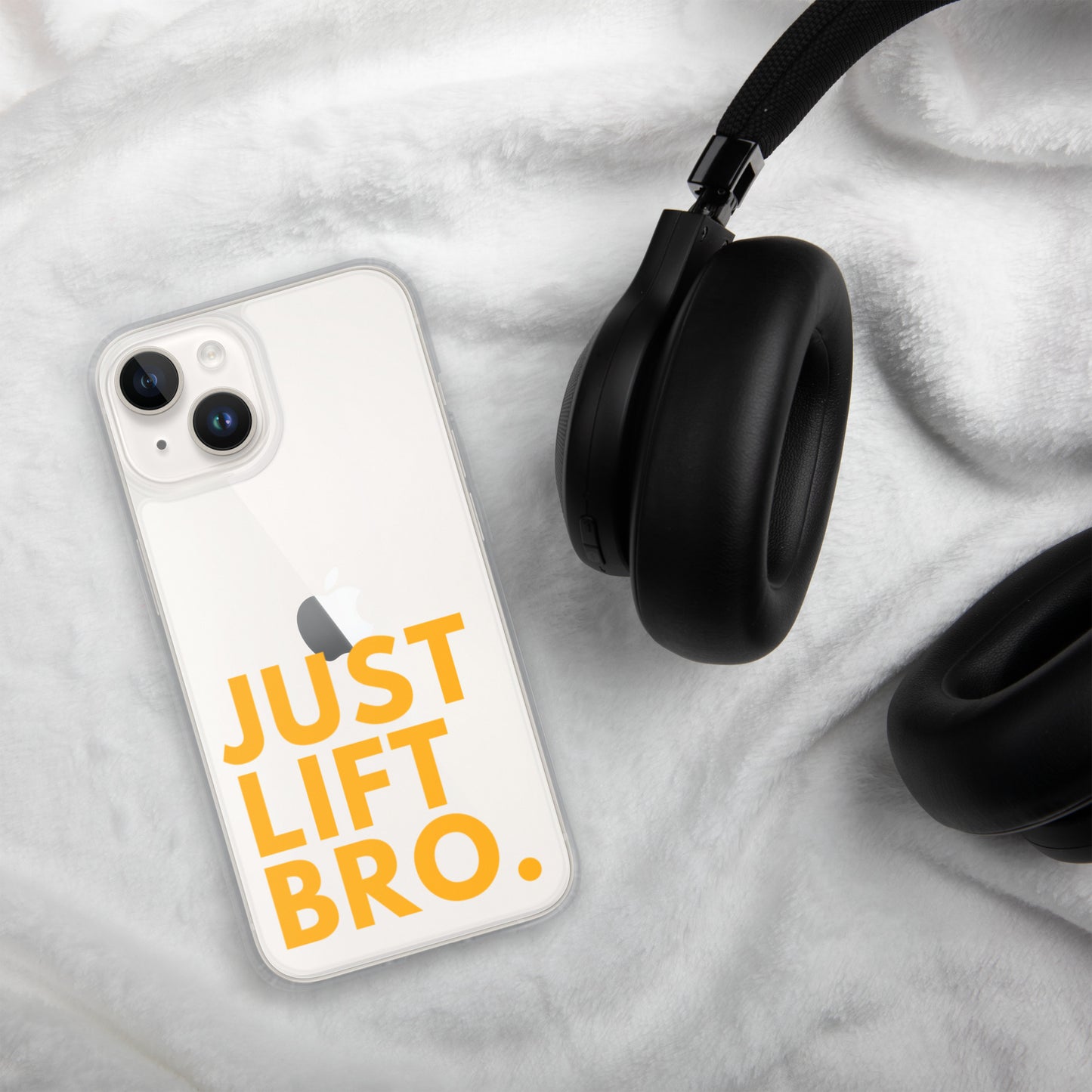 Just Lift Bro. Clear iPhone Case
