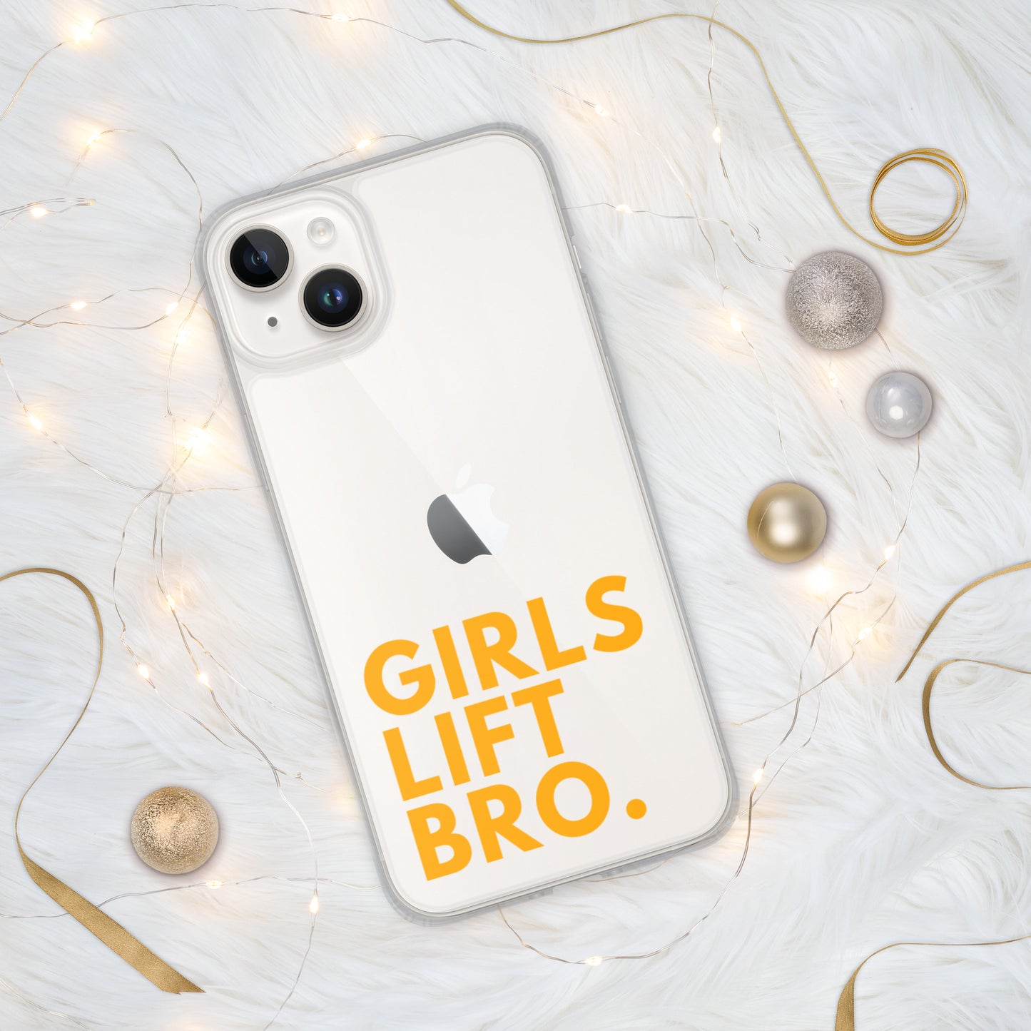 Girls Lift Bro. Clear iPhone Case