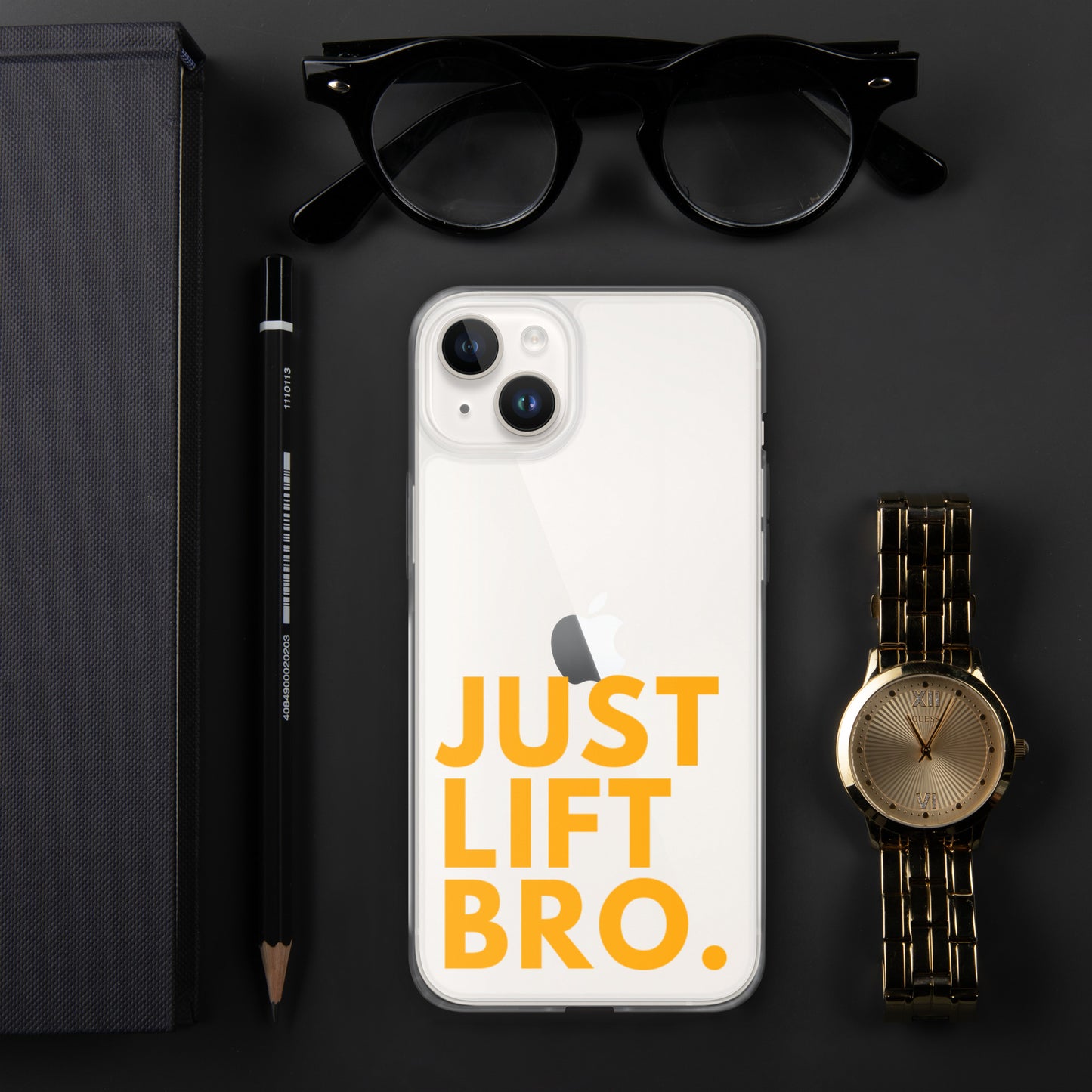 Just Lift Bro. Clear iPhone Case