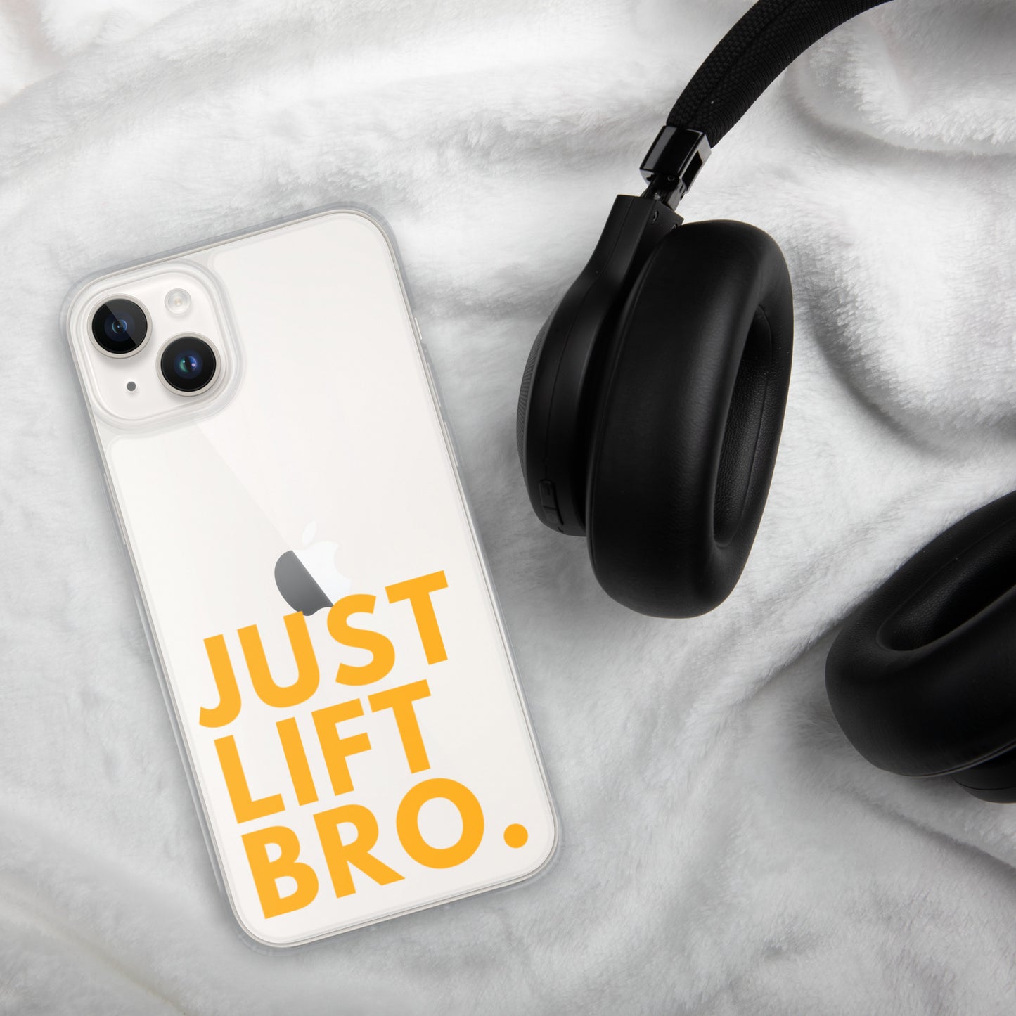 Just Lift Bro. Clear iPhone Case