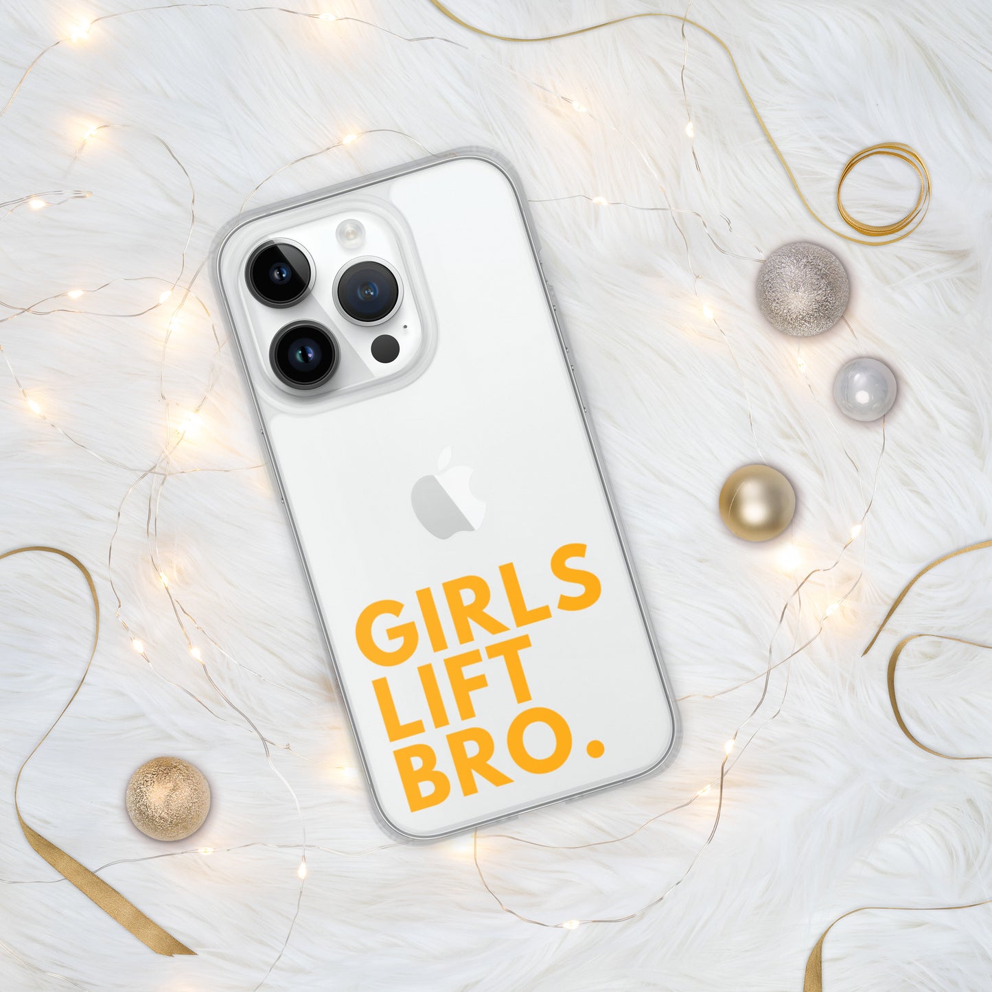 Girls Lift Bro. Clear iPhone Case