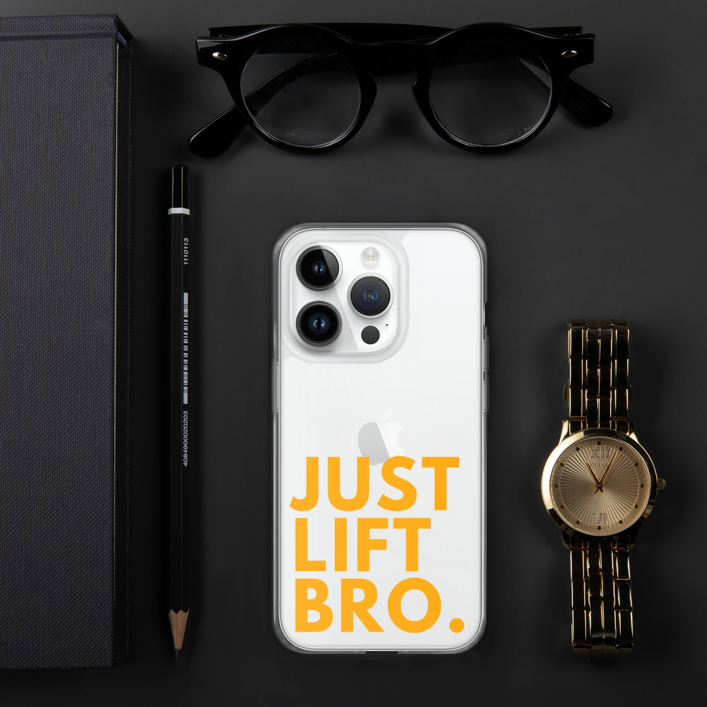 Just Lift Bro. Clear iPhone Case