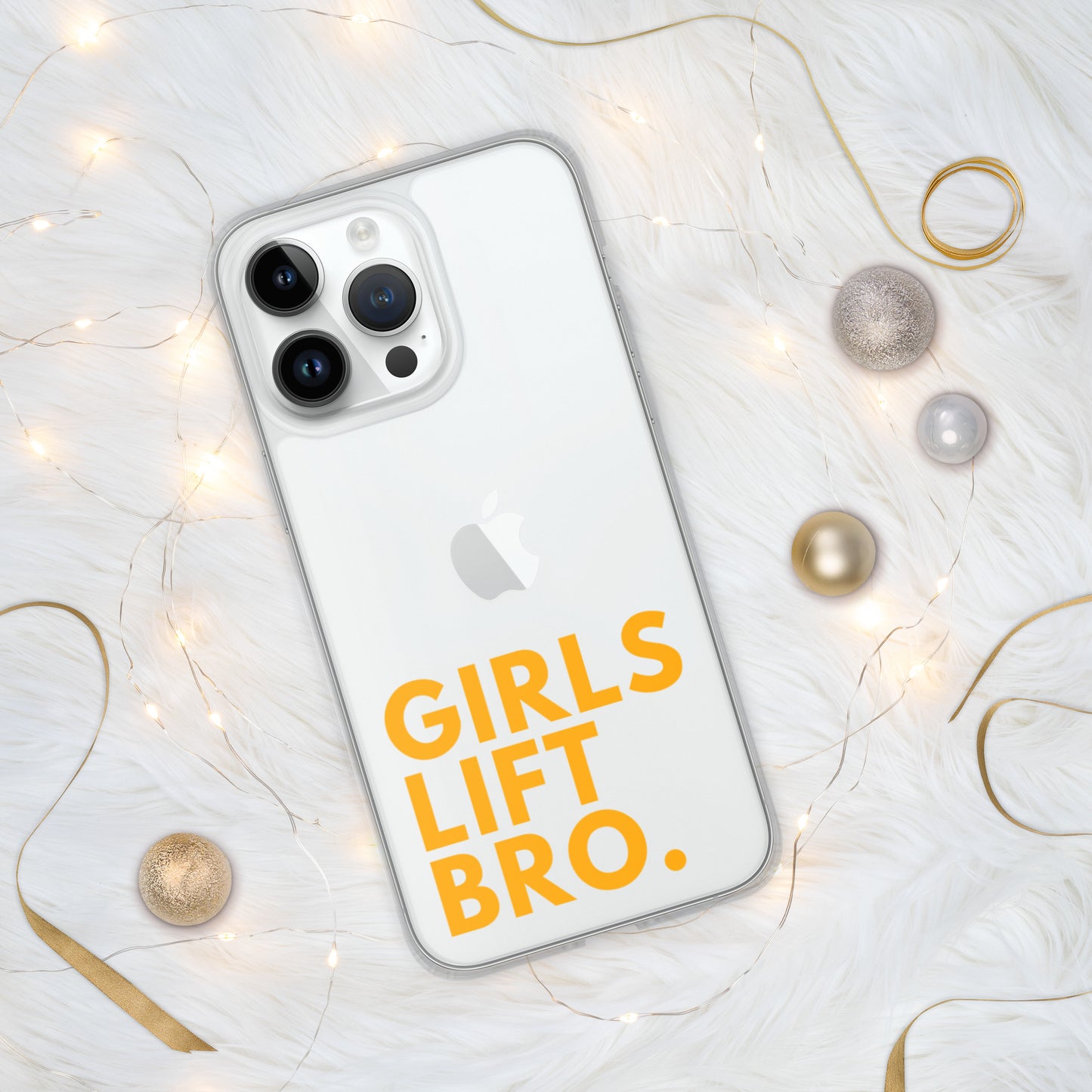 Girls Lift Bro. Clear iPhone Case