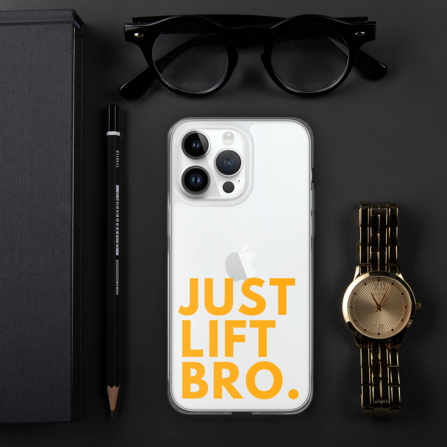 Just Lift Bro. Clear iPhone Case