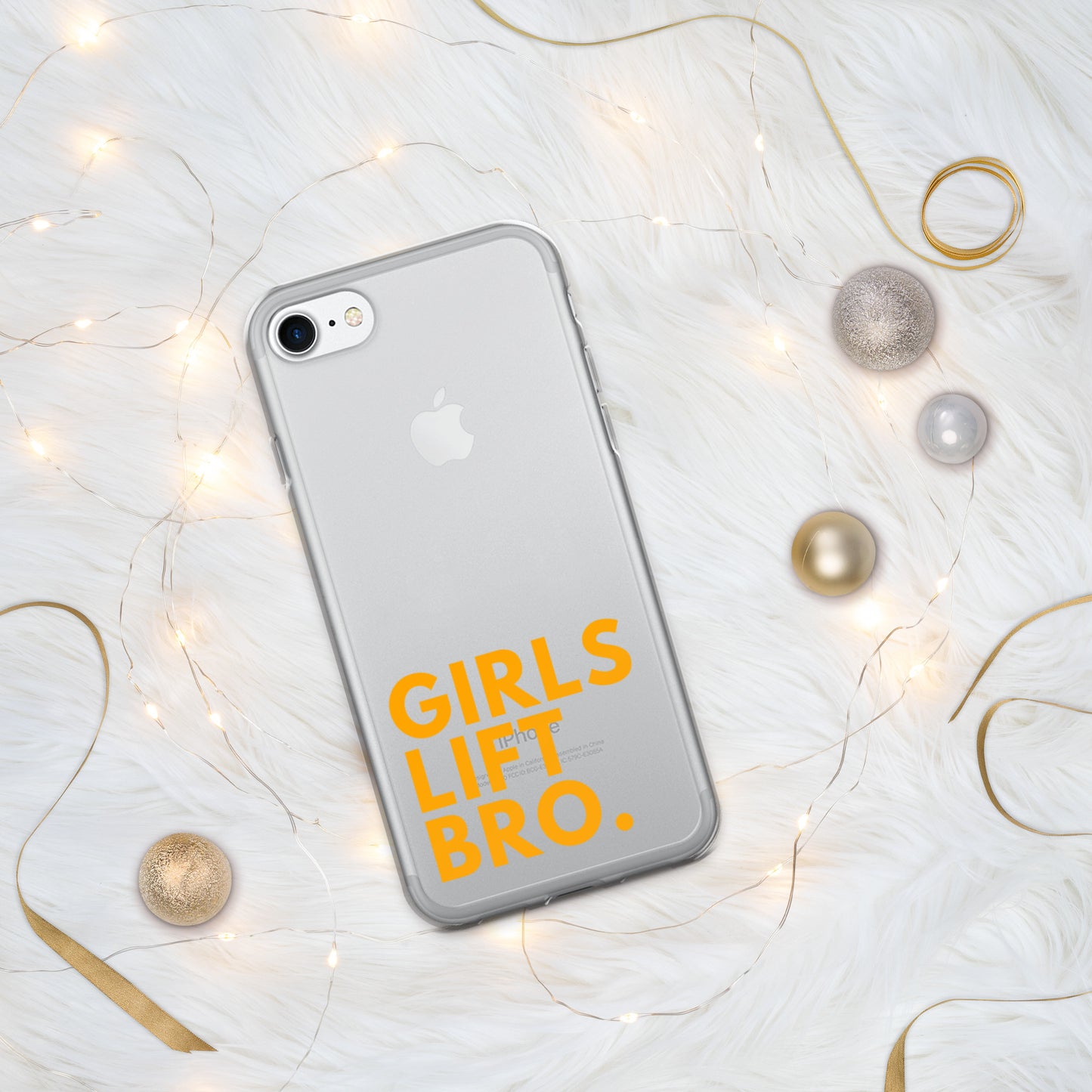 Girls Lift Bro. Clear iPhone Case