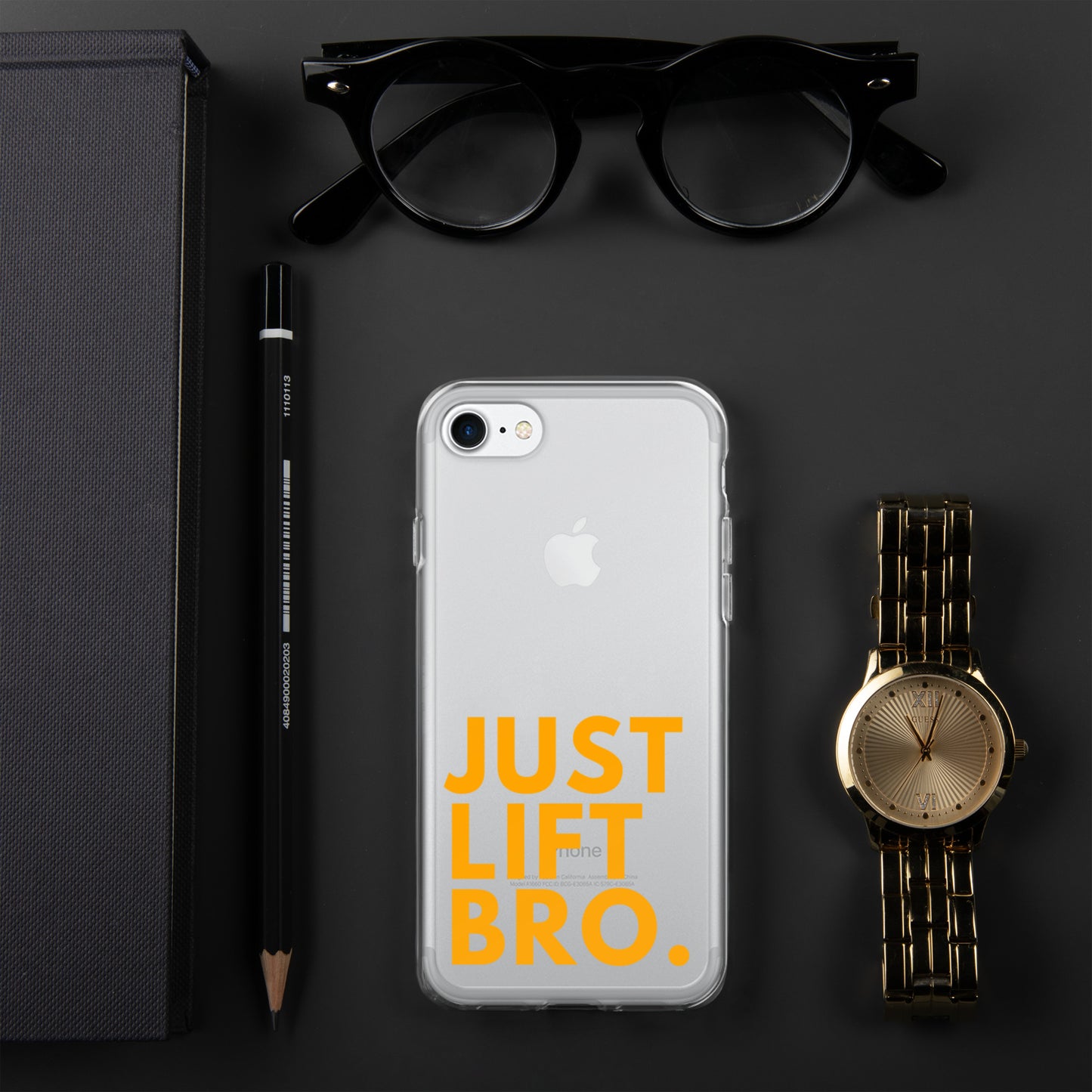 Just Lift Bro. Clear iPhone Case