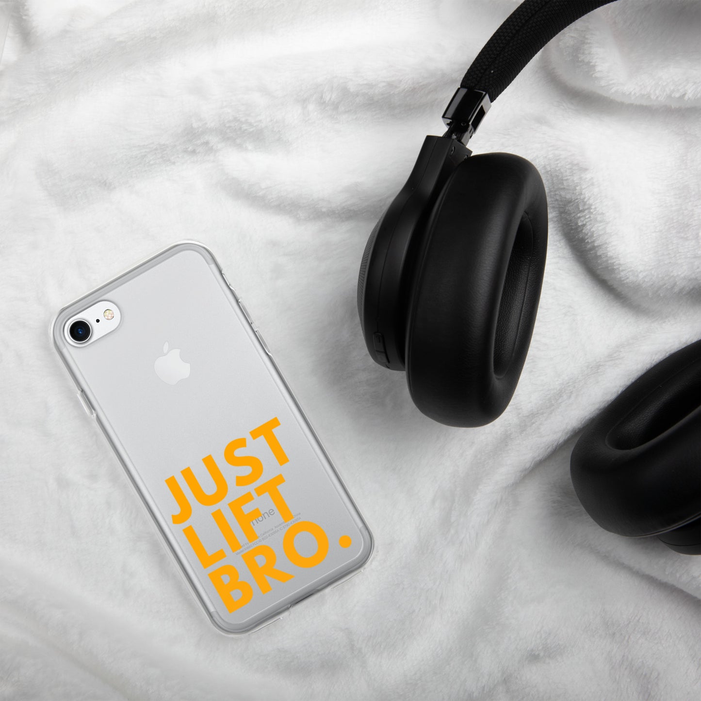 Just Lift Bro. Clear iPhone Case