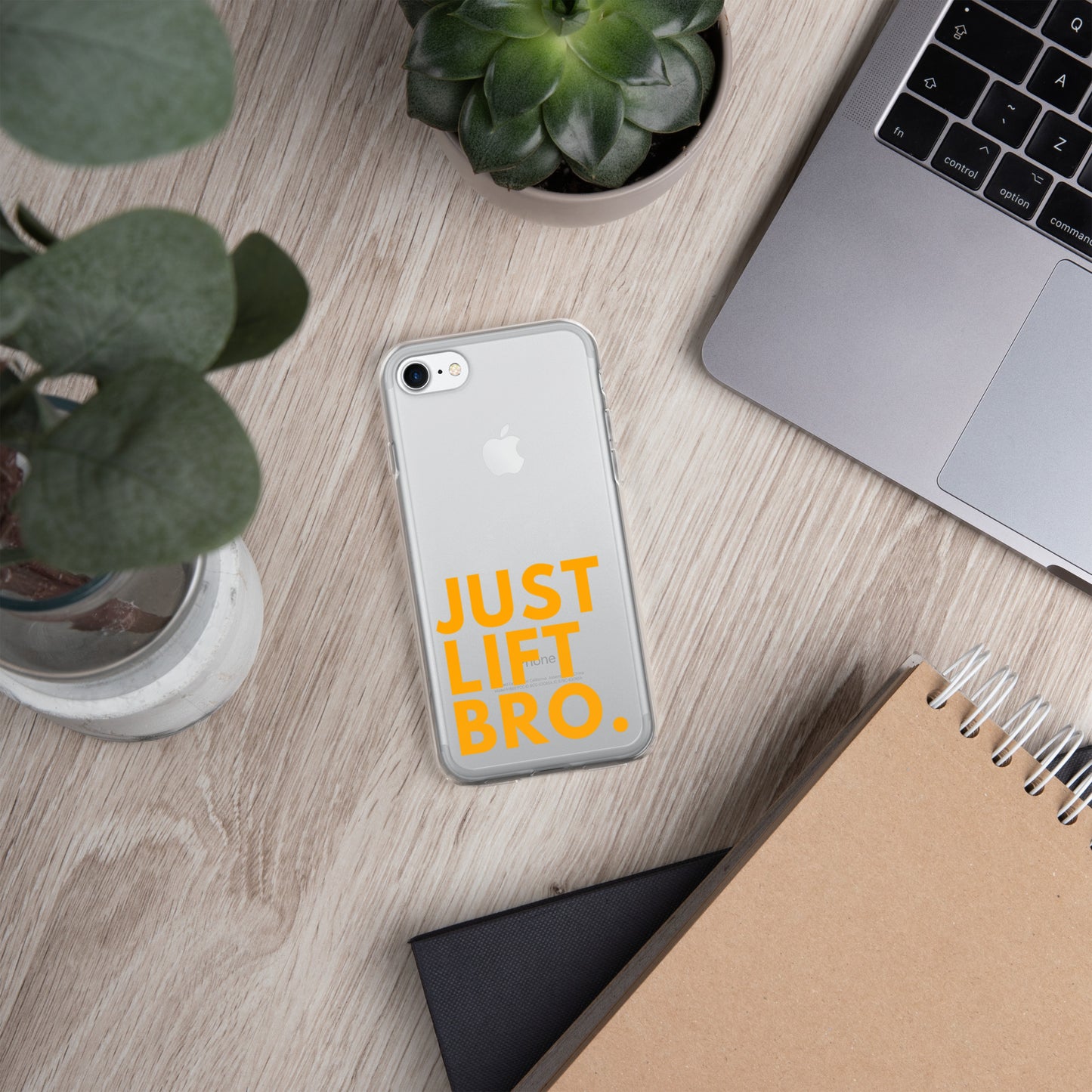 Just Lift Bro. Clear iPhone Case