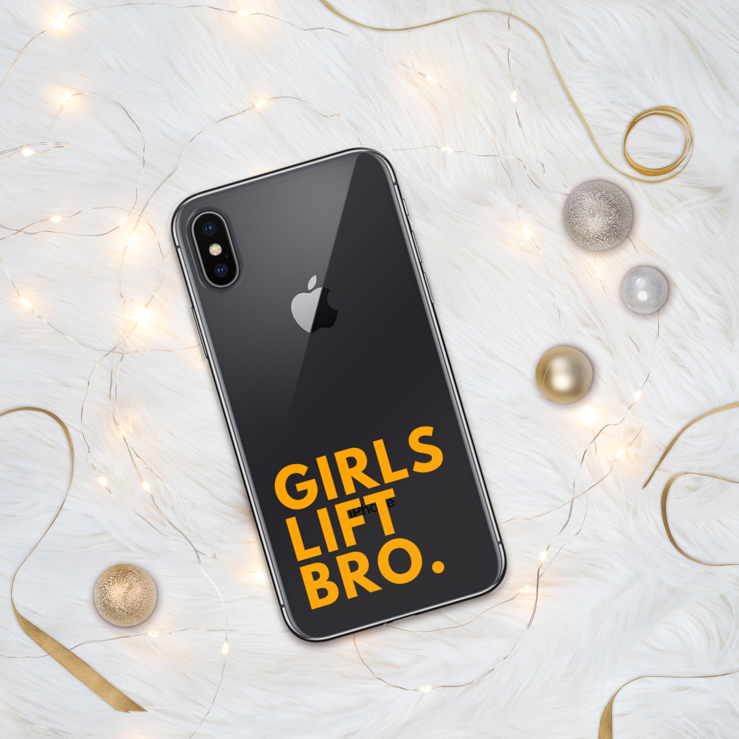 Girls Lift Bro. Clear iPhone Case