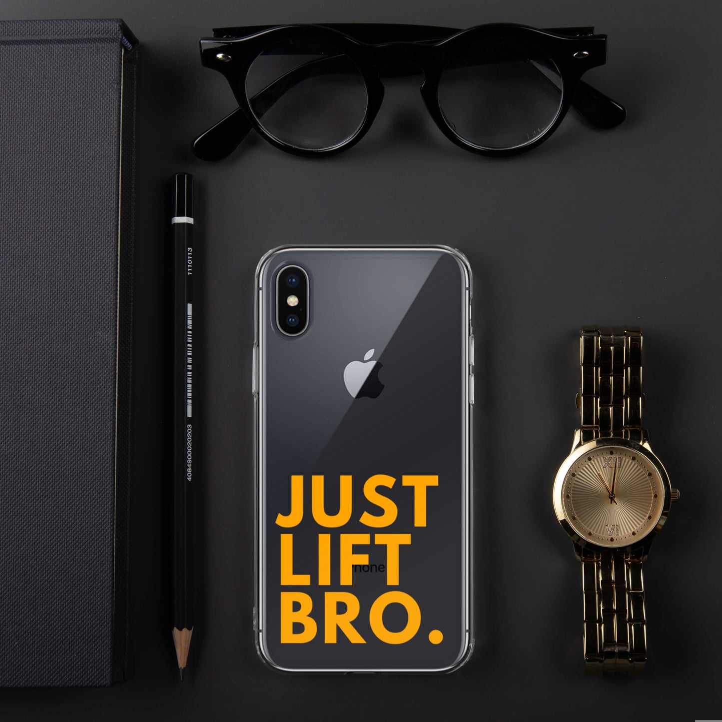 Just Lift Bro. Clear iPhone Case