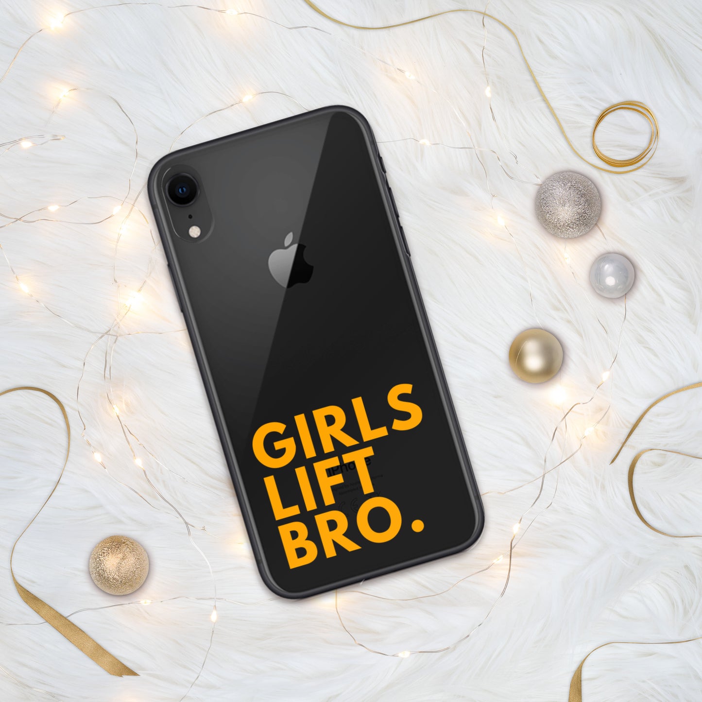 Girls Lift Bro. Clear iPhone Case
