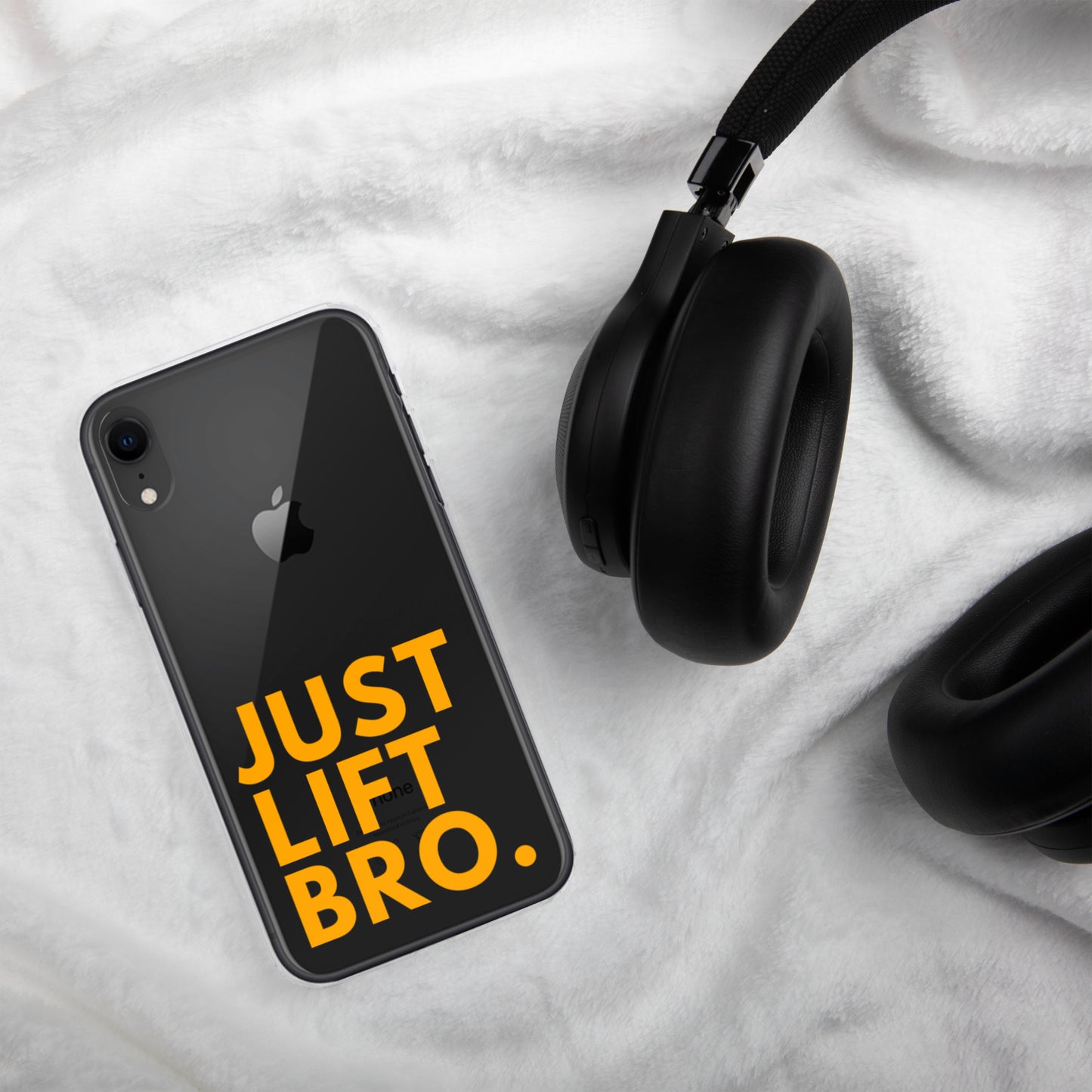 Just Lift Bro. Clear iPhone Case