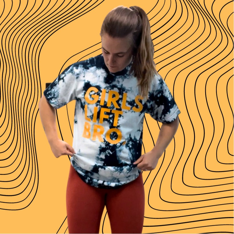 Girls Lift Bro. Original Oversized Tie-Dye Tee