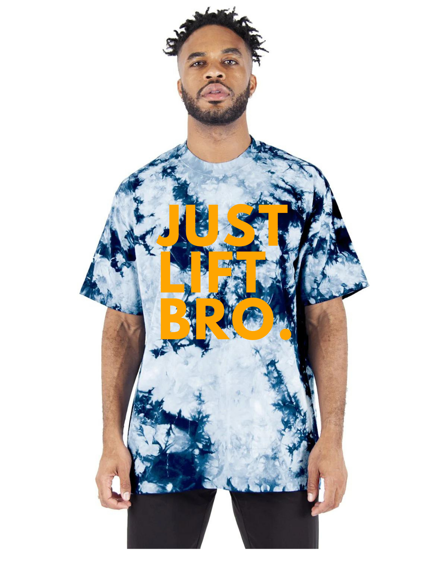 Just Lift Bro. Original Oversized Tie-Dye Tee