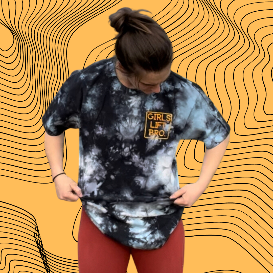 Girls Lift Bro. Oversized Tie-Dye Tee