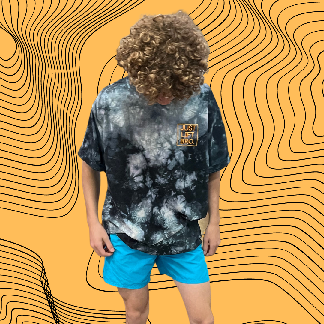 Just Lift Bro. Oversized Tie-Dye Tee
